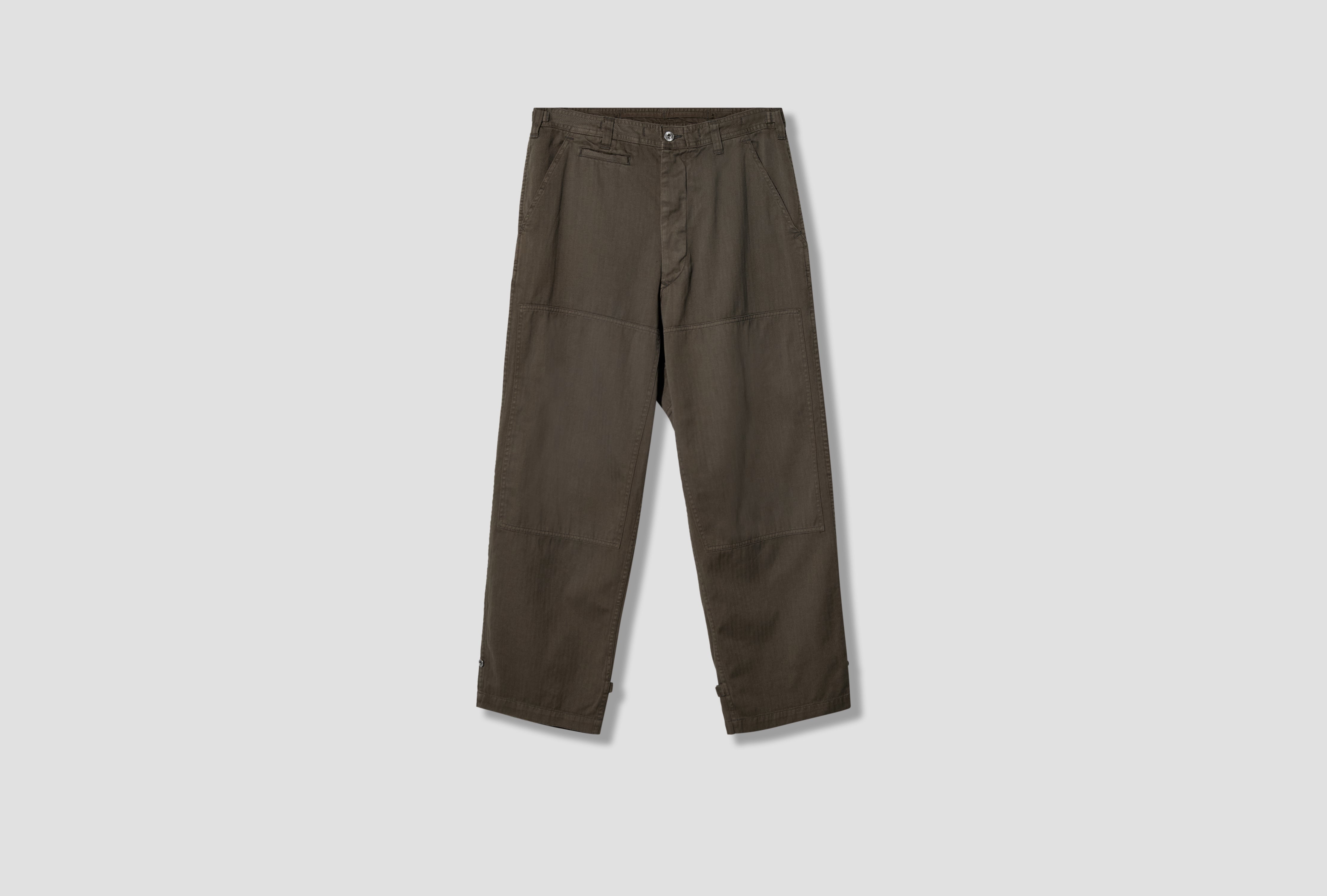 MILITARY DOUBLE KNEE TROUSERS 26AAP-04-24 Olive