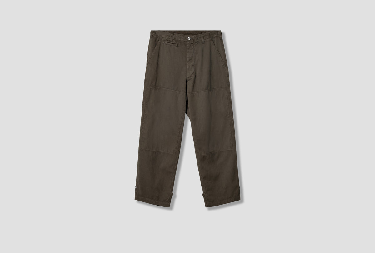 MILITARY DOUBLE KNEE TROUSERS 26AAP-04-24 Olive