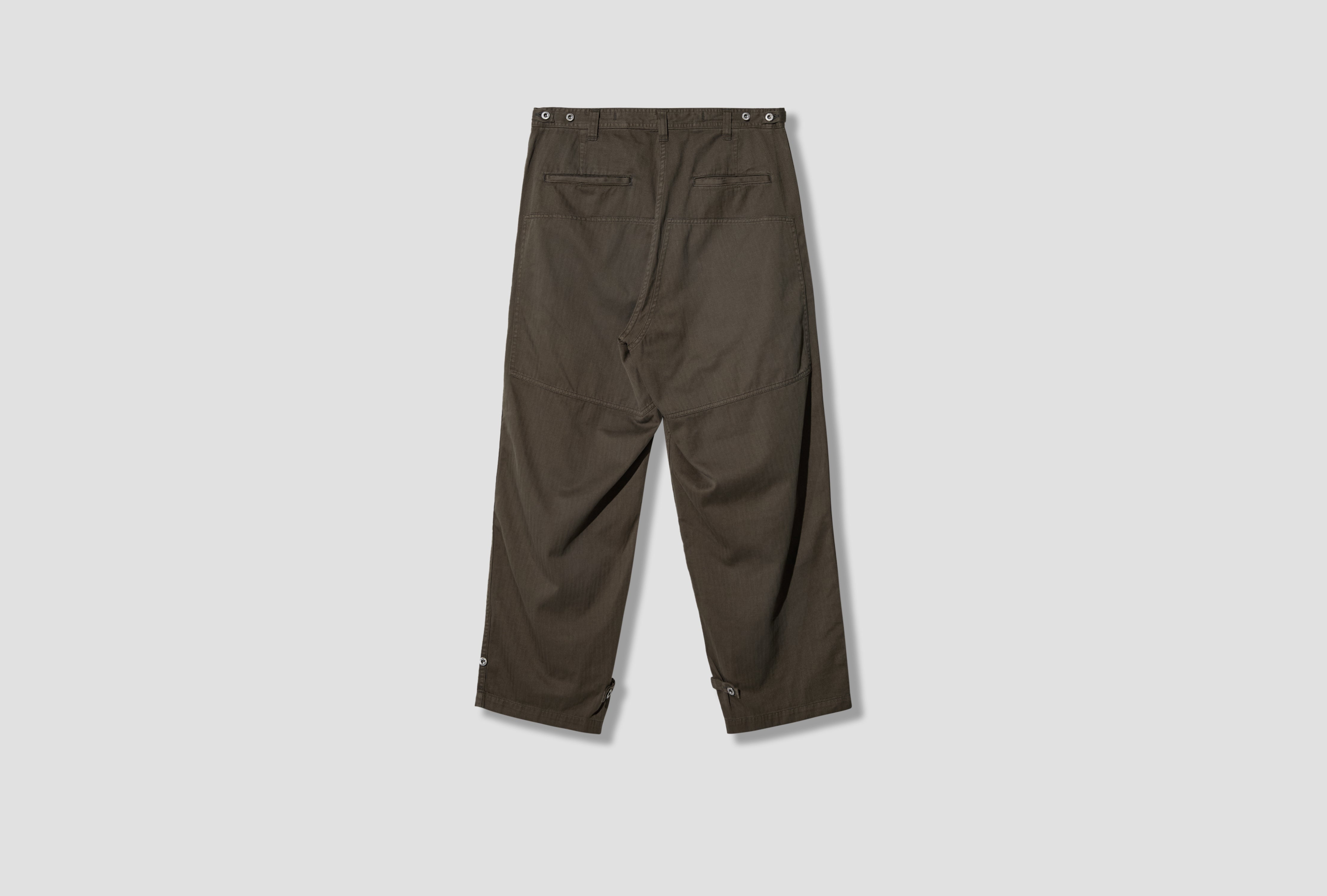 MILITARY DOUBLE KNEE TROUSERS 26AAP-04-24 Olive