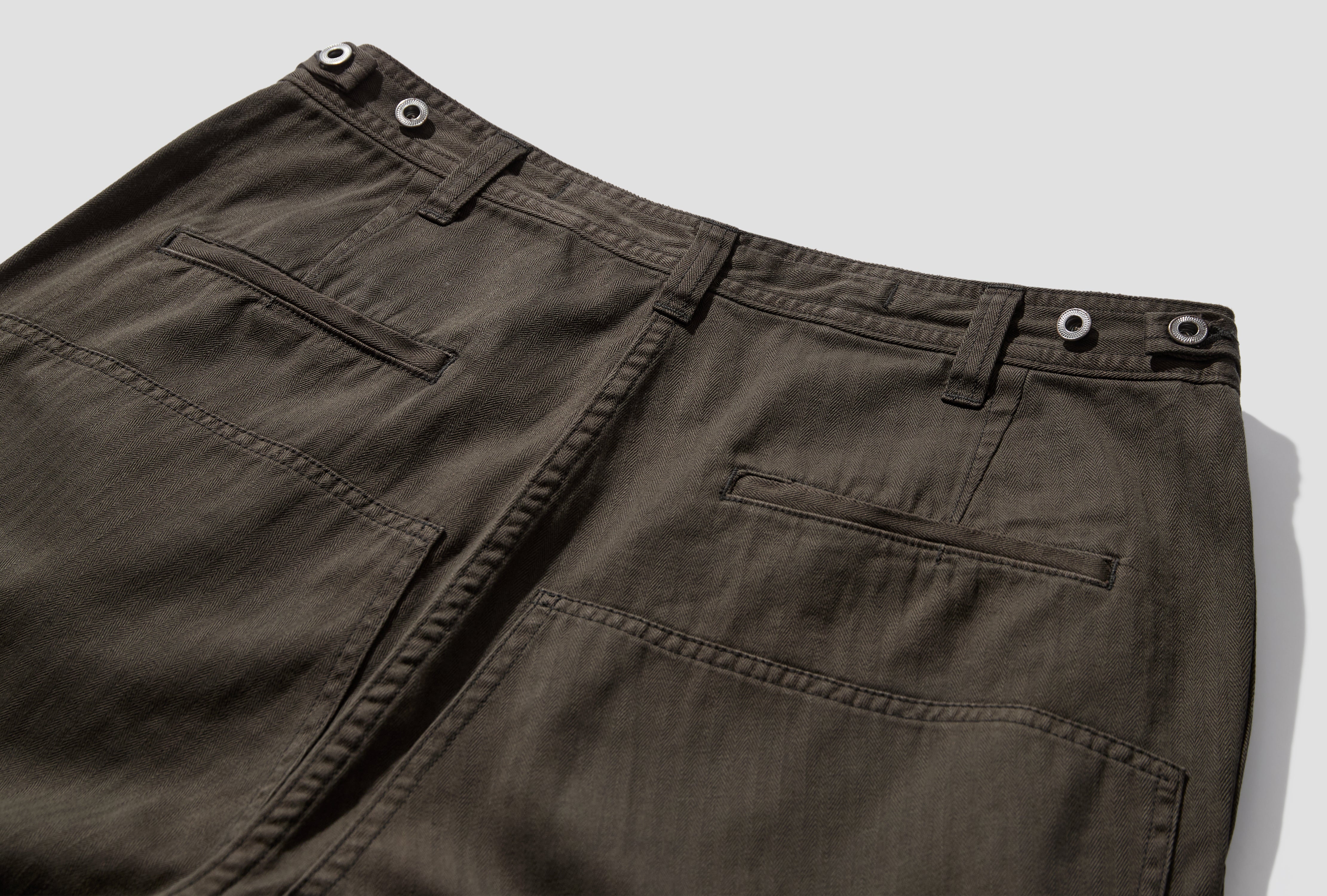 MILITARY DOUBLE KNEE TROUSERS 26AAP-04-24 Olive