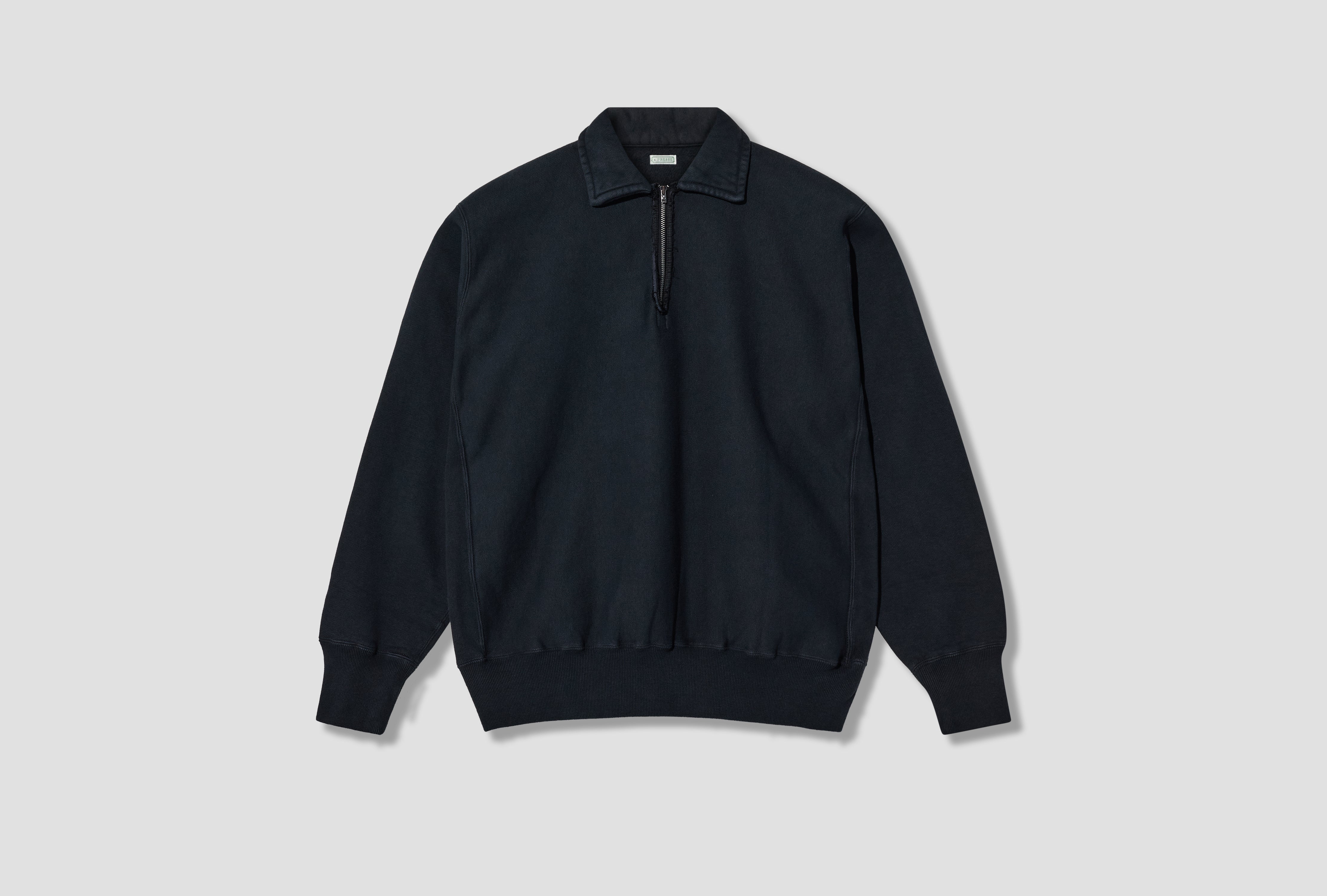 VINTAGE HALF ZIP SWEATSHIRT 26AAP-05-12 Black