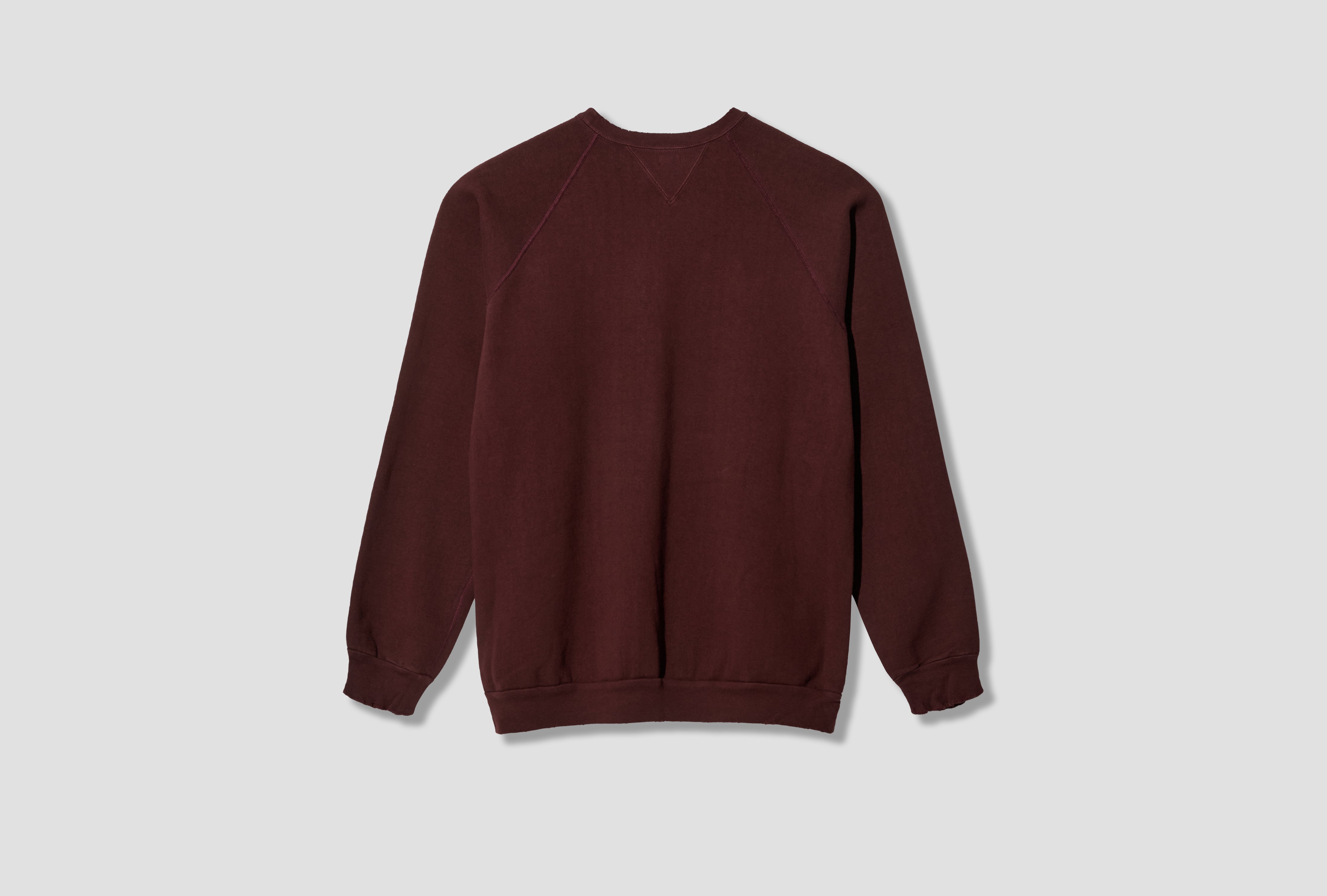 VINTAGE DOUBLE V SWEATSHIRT 26AAP-05-16 Burgundy