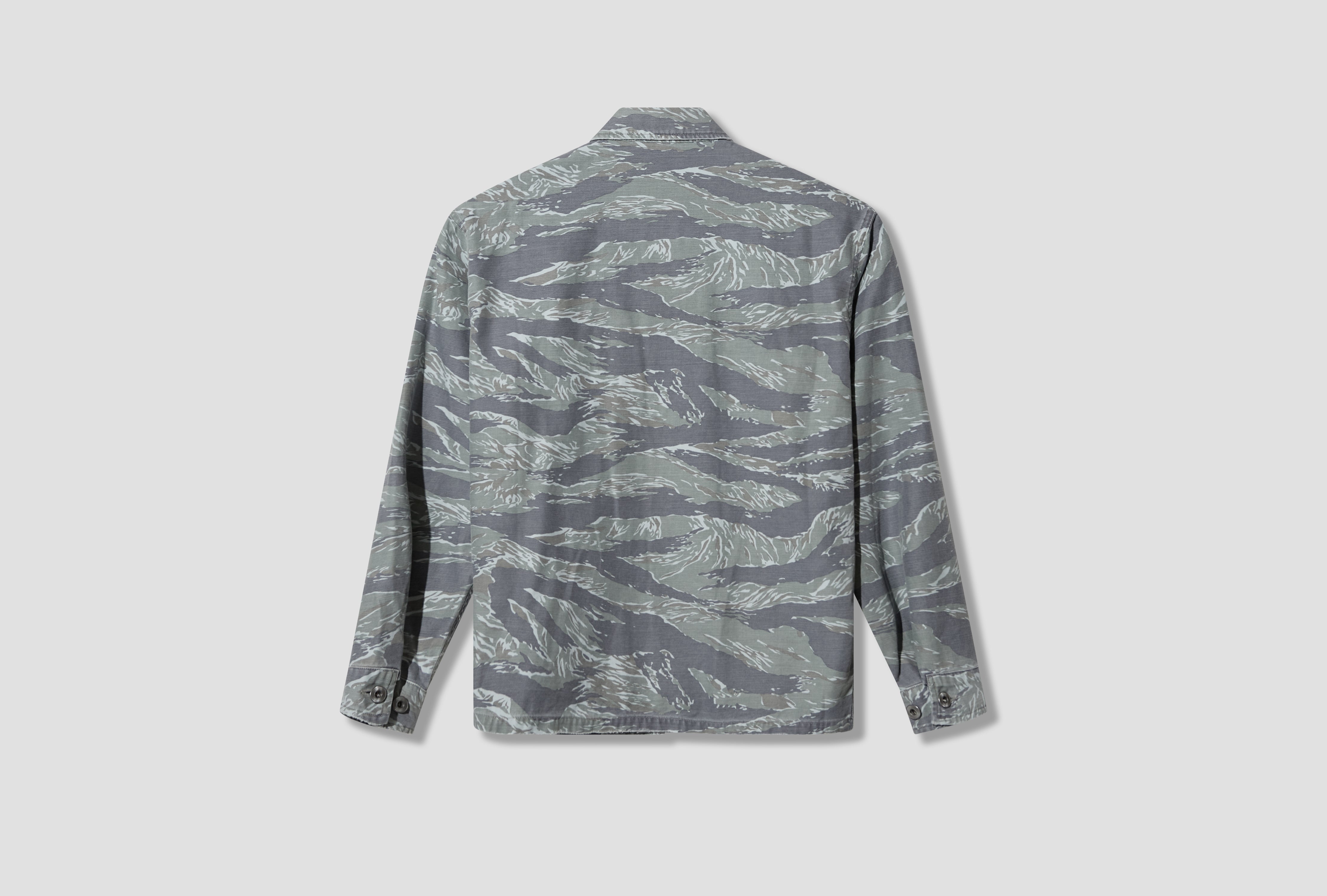 VINTAGE US ARMY TIGER STRIPE JACKET 26AAP-01-73 Green