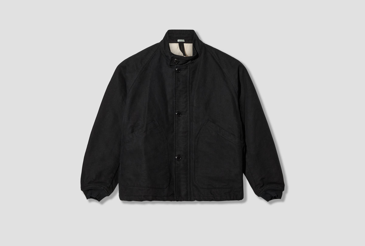 VINTAGE BRITISH ROYAL NAVY COLD WEATHER JACKET 26AAP-01-61 Black