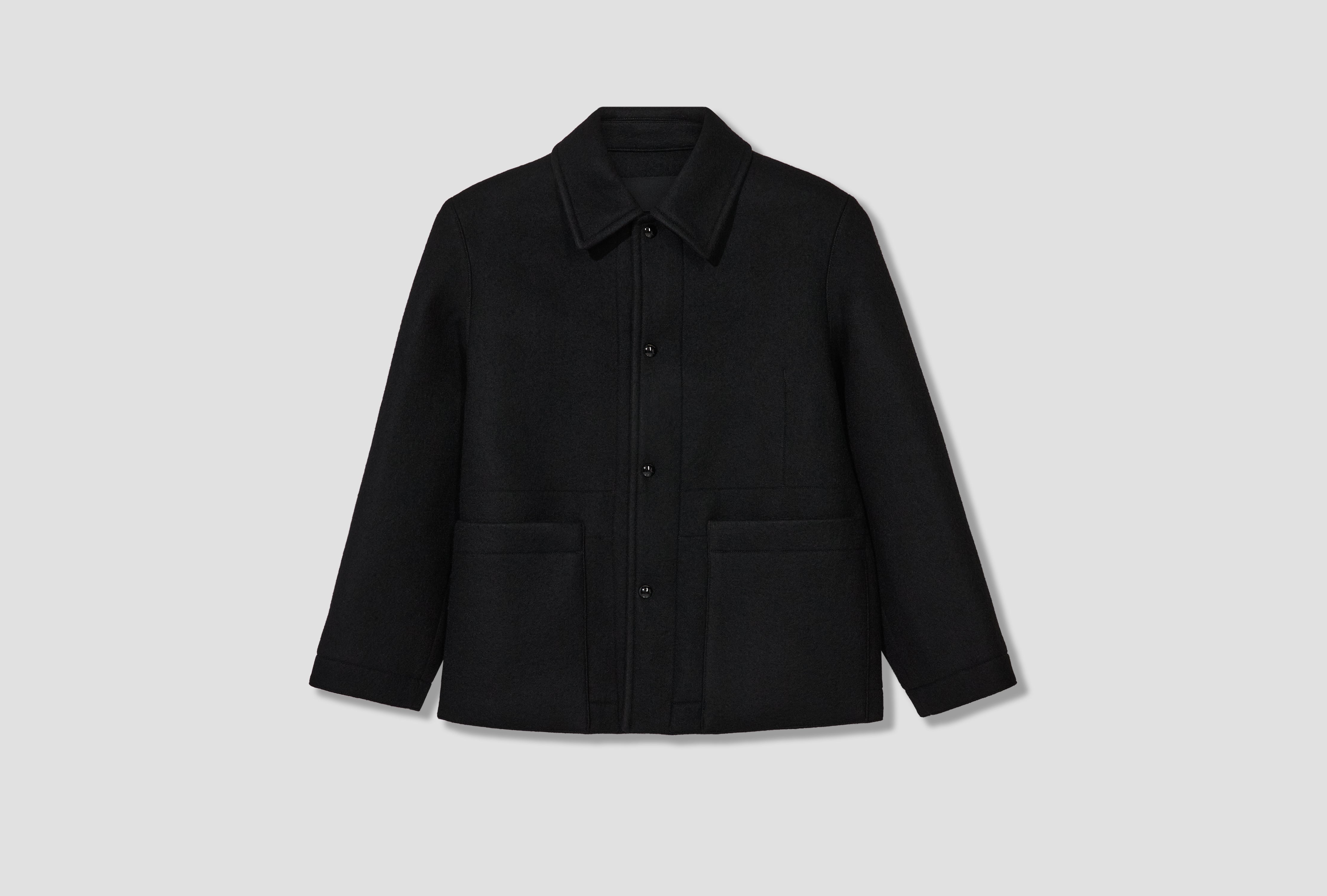 UTILITY JACKET - DUFFLE WOOL OW1243 LF1660 Black