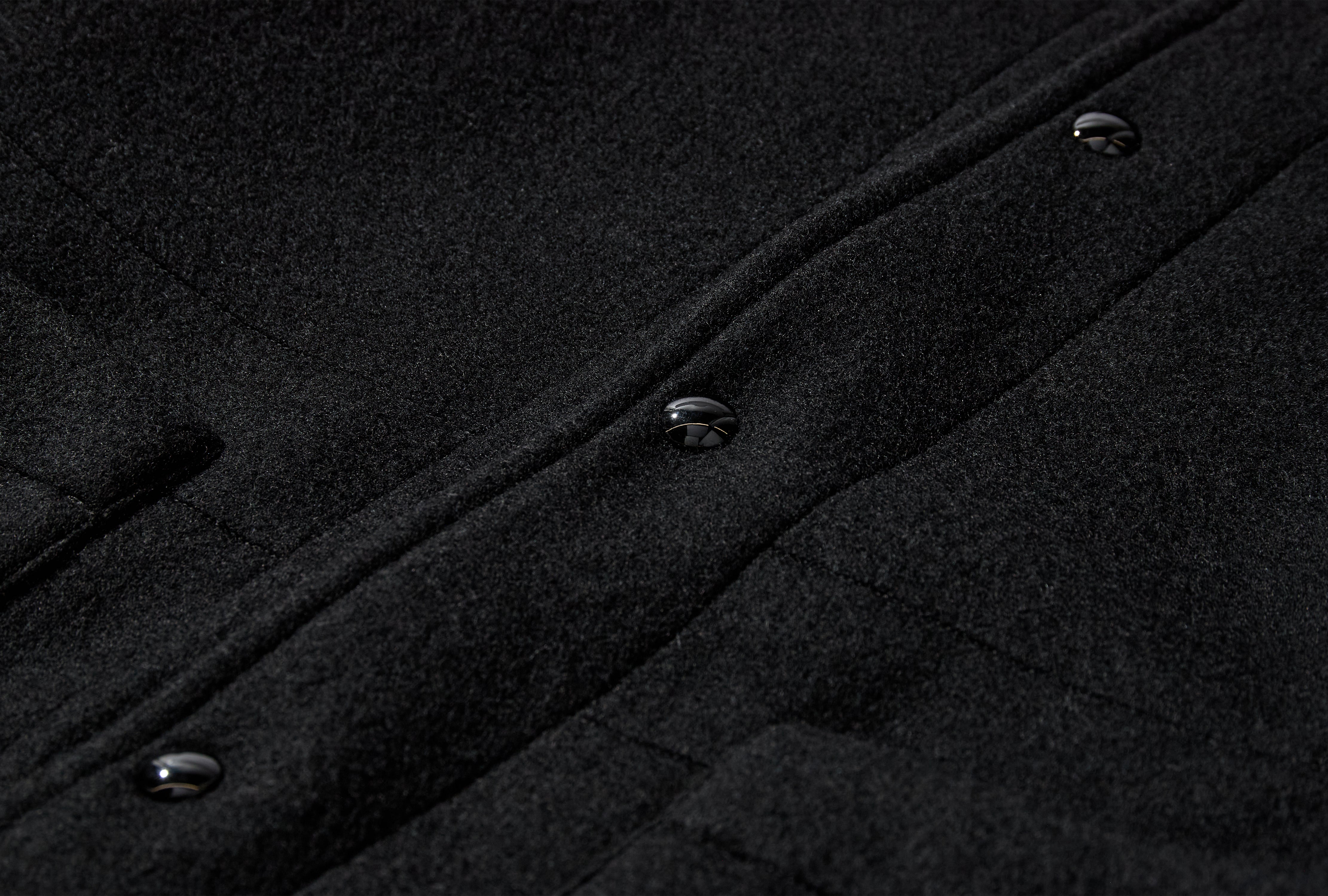 UTILITY JACKET - DUFFLE WOOL OW1243 LF1660 Black