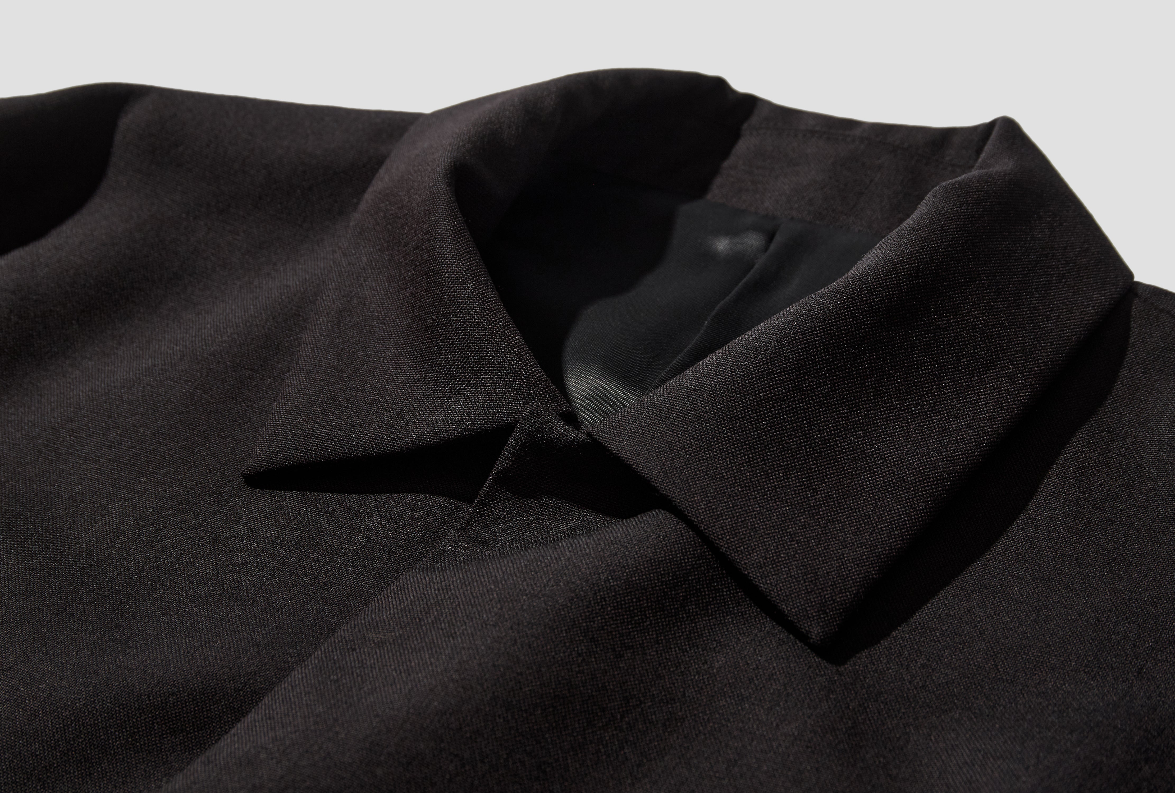OFFICER JACKET LONG - UTILITY WOOL 2-41B12 Dark brown