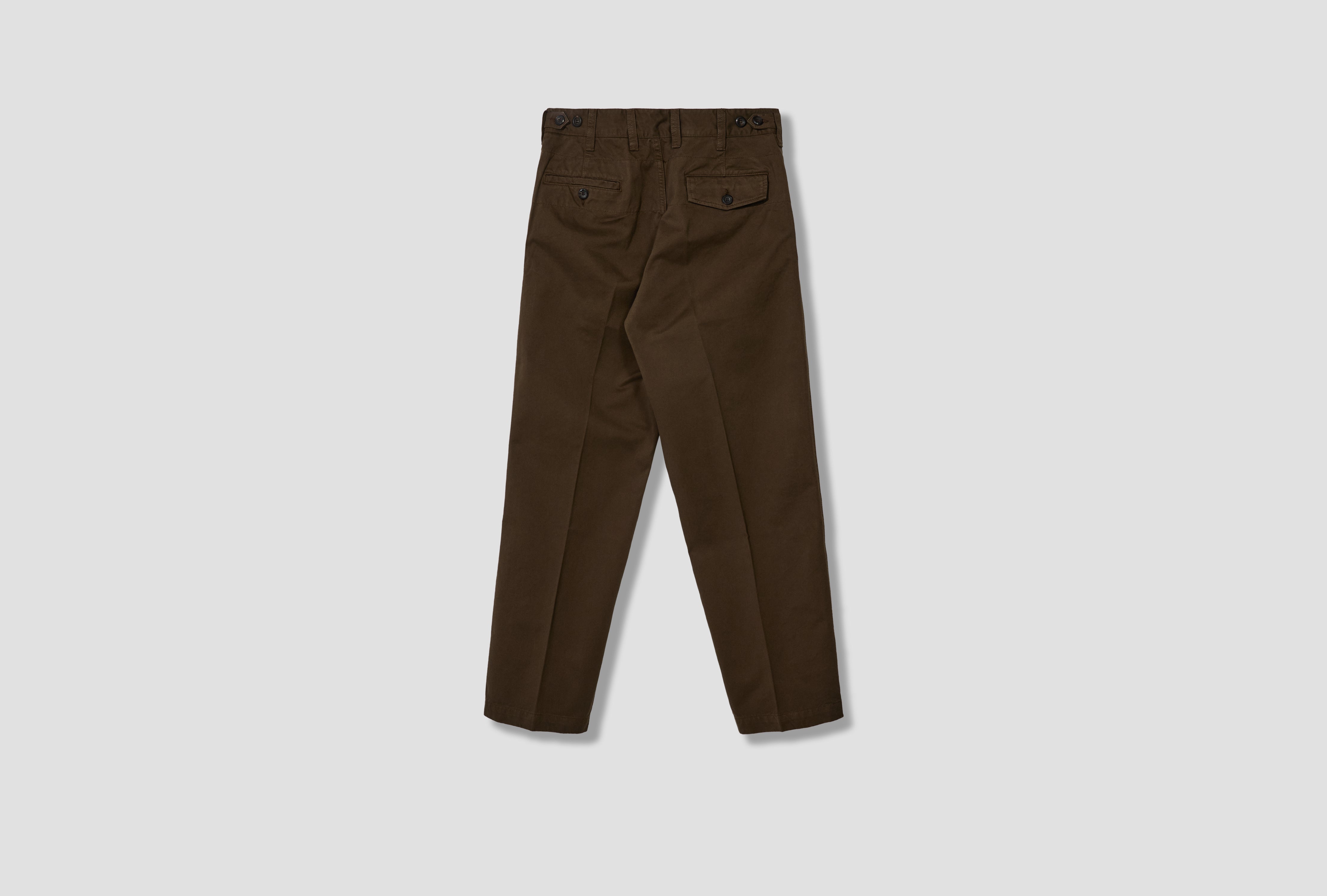HEAVY FLAT FRONT CHINO DR2A6B 25068-03 Brown