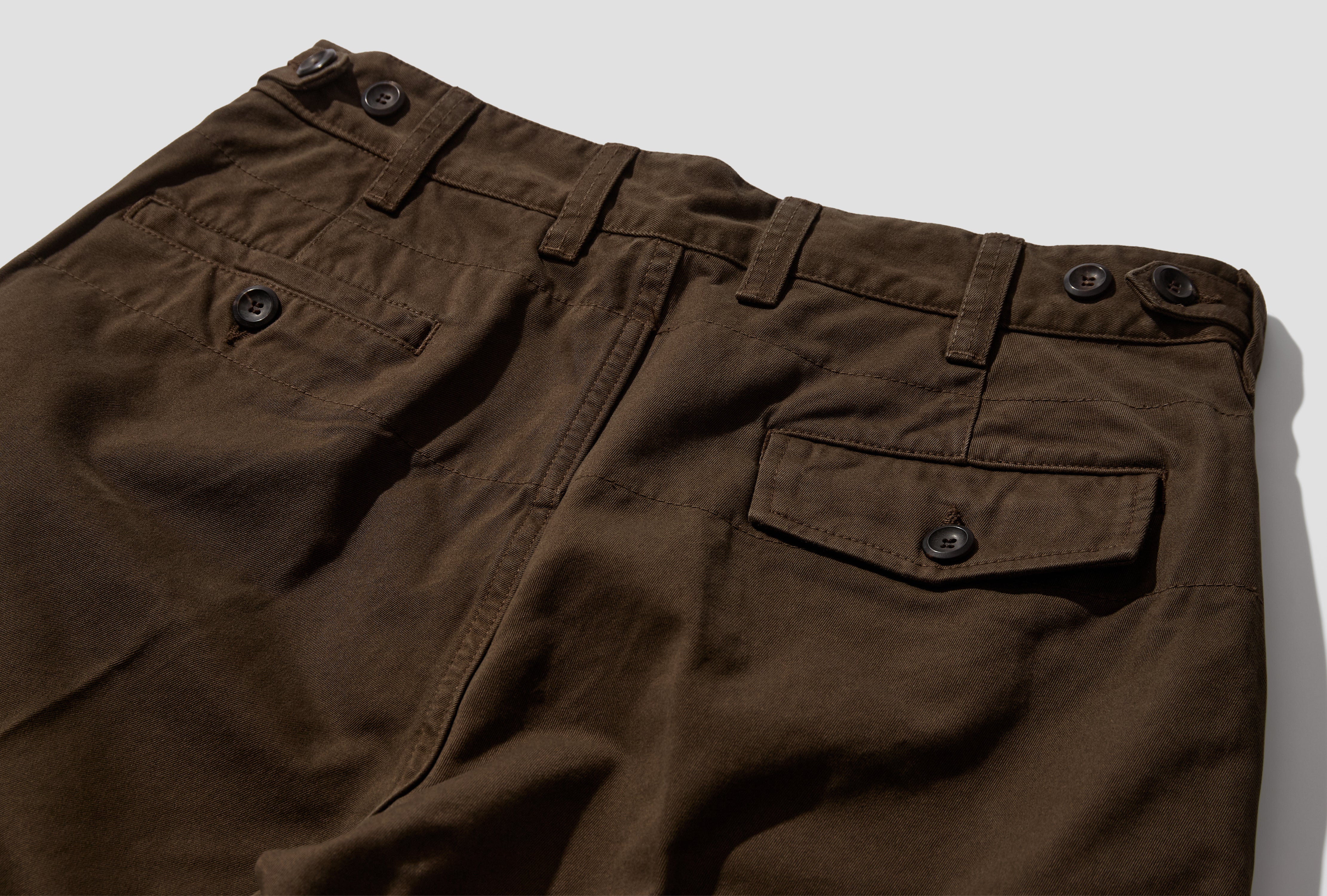 HEAVY FLAT FRONT CHINO DR2A6B 25068-03 Brown