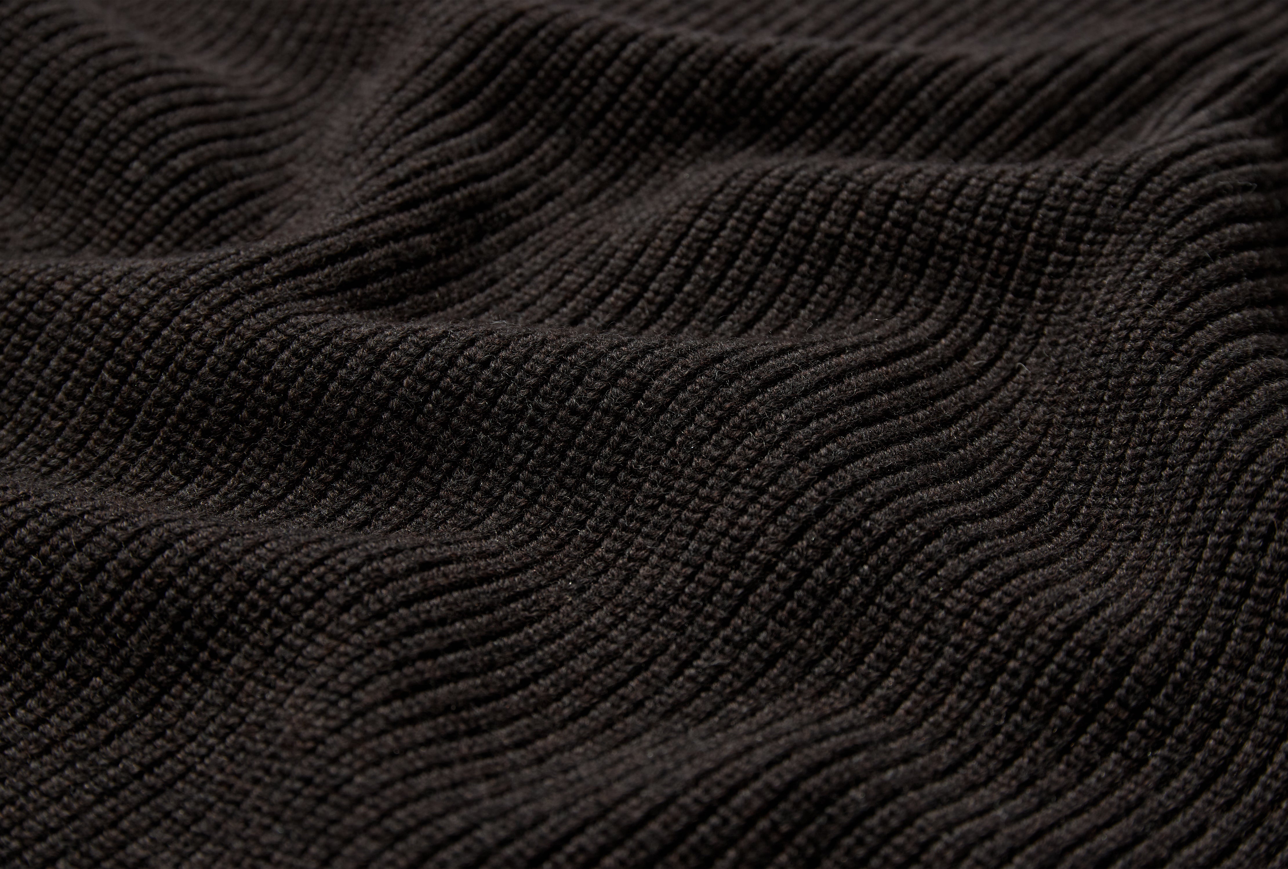 7 GAUGE MERINO CREWNECK - SOIL