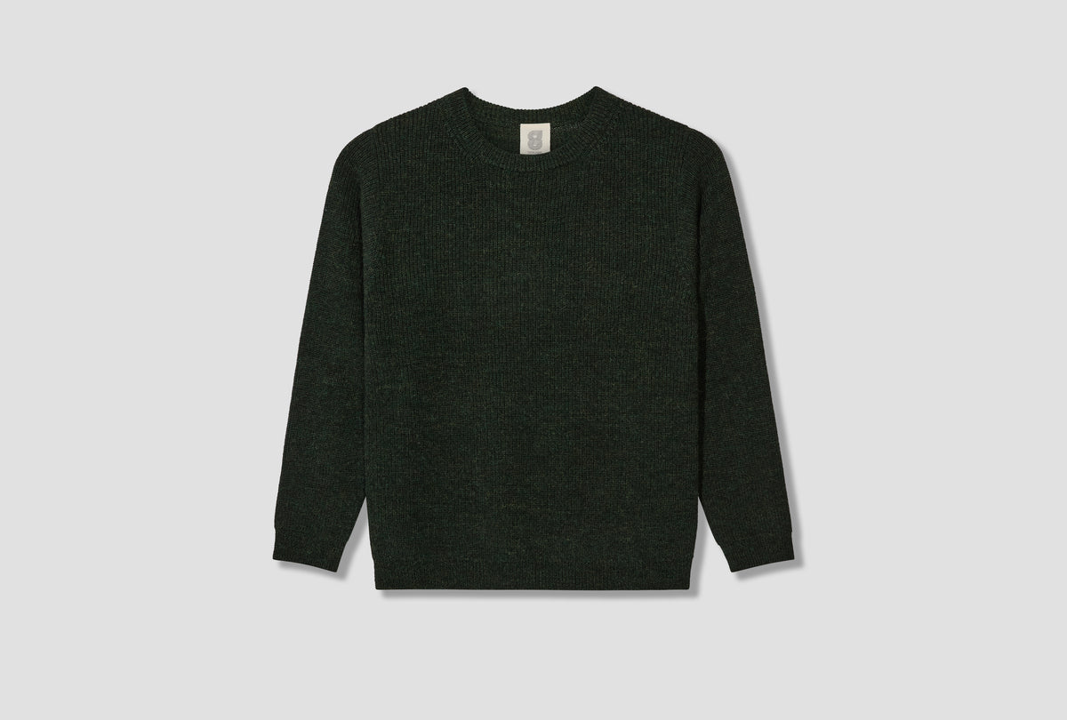 7 GAUGE ALPACA CREWNECK - EMERALD