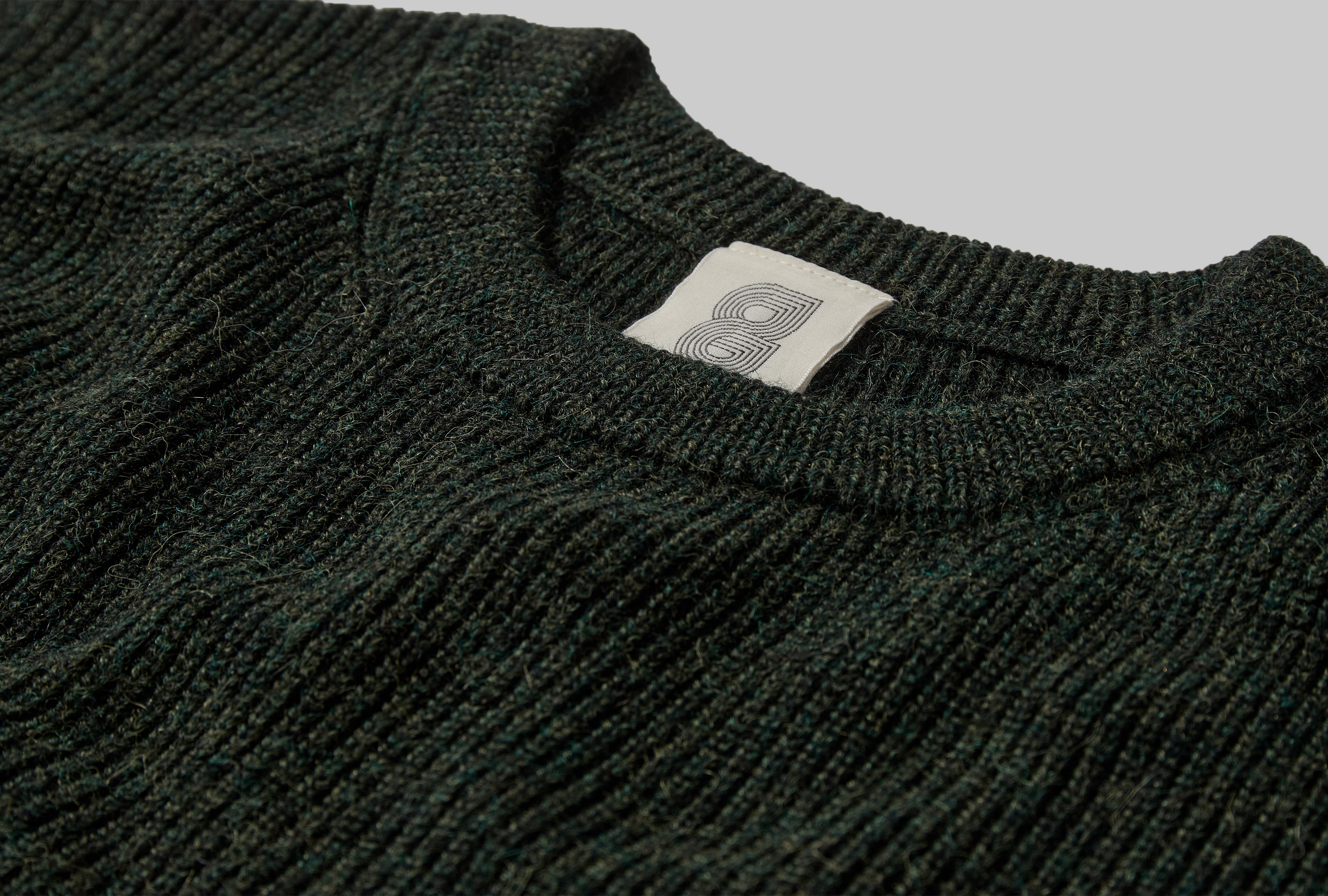 7 GAUGE ALPACA CREWNECK - EMERALD