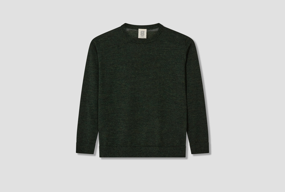 12 GAUGE ALPACA CREWNECK - EMERALD