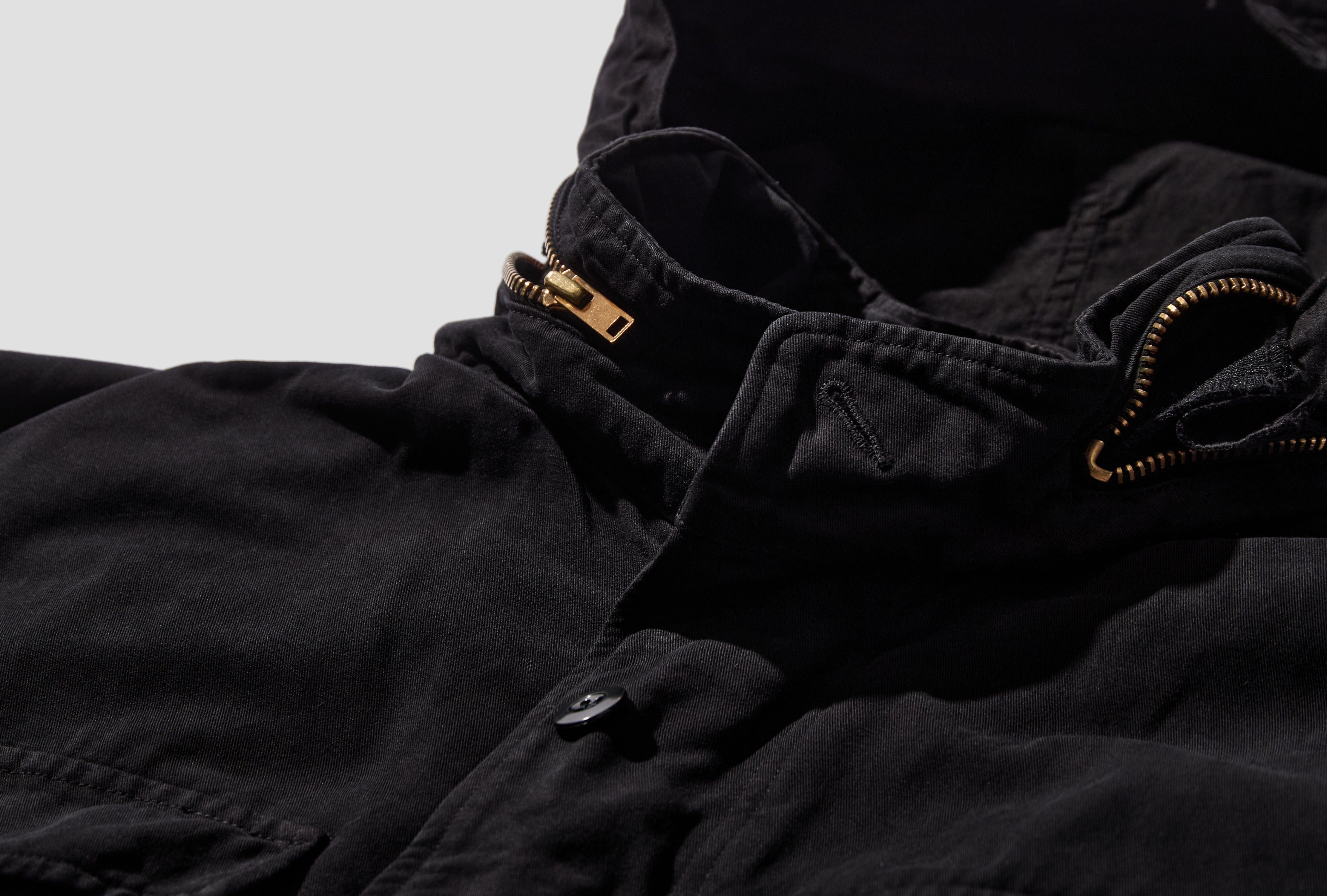 GARMENT-DYED M65 JACKET E03-01021 Black