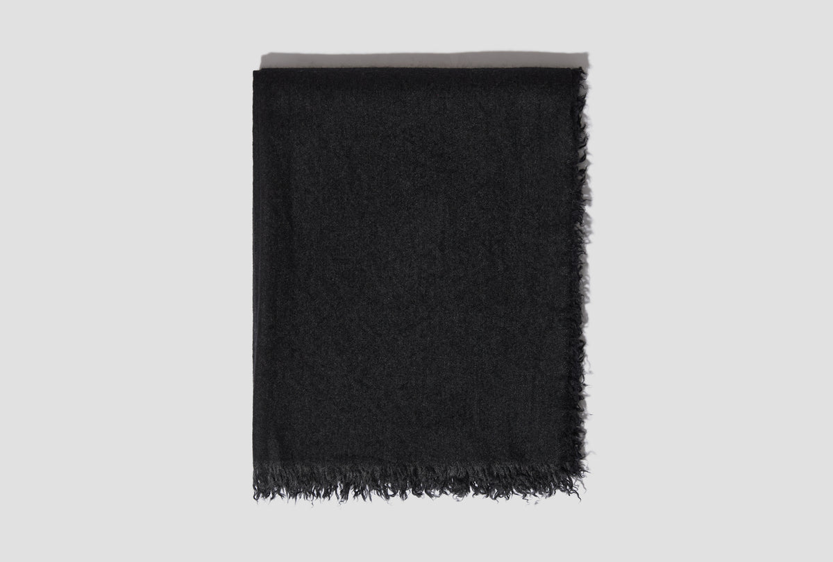 CASHMERE SILK STOLE E03-07018 Charcoal