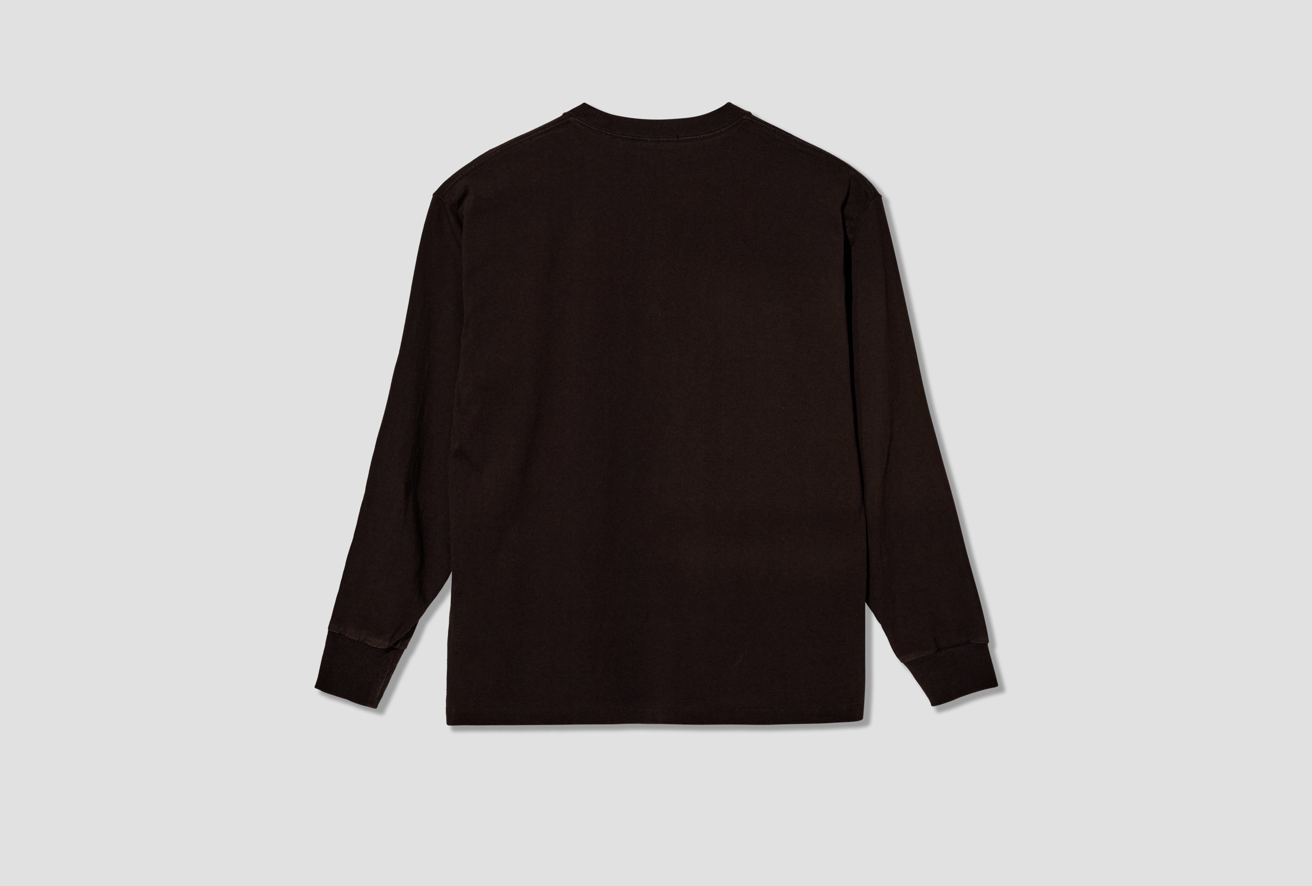 COTTON JERSEY LONG-SLEEVE T-SHIRT E03-05009 Brown