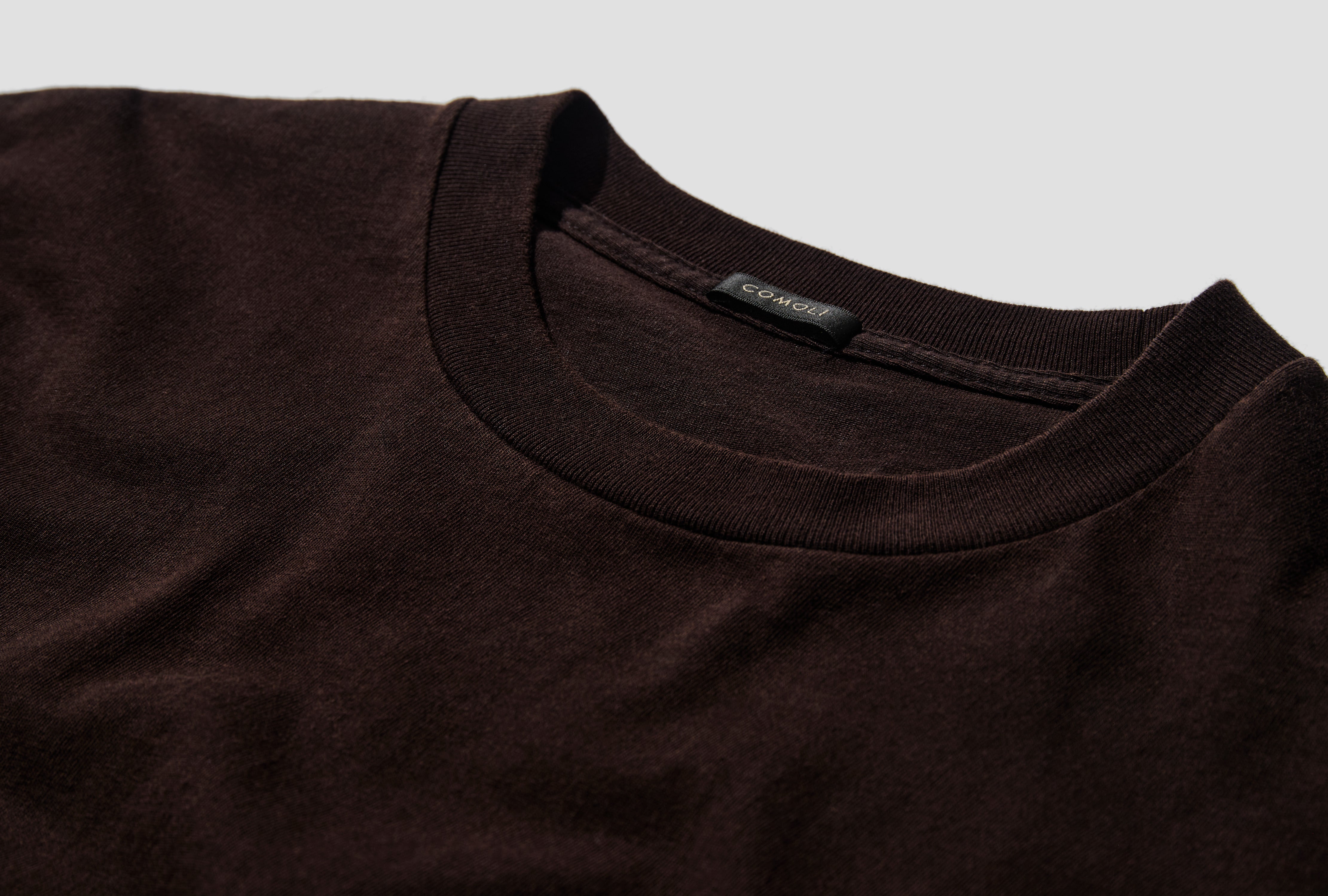 COTTON JERSEY LONG-SLEEVE T-SHIRT E03-05009 Brown