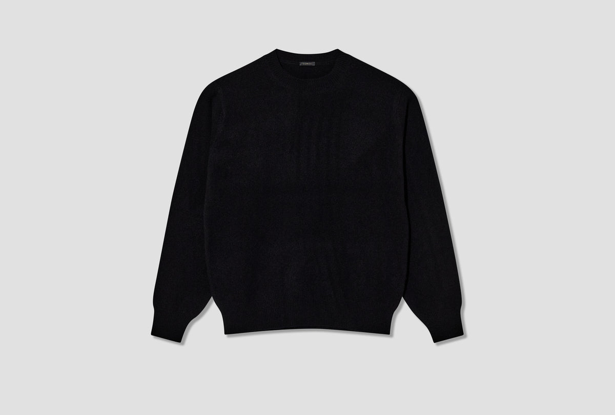 LAMBSWOOL CREWNECK KNIT E03-06008 Black