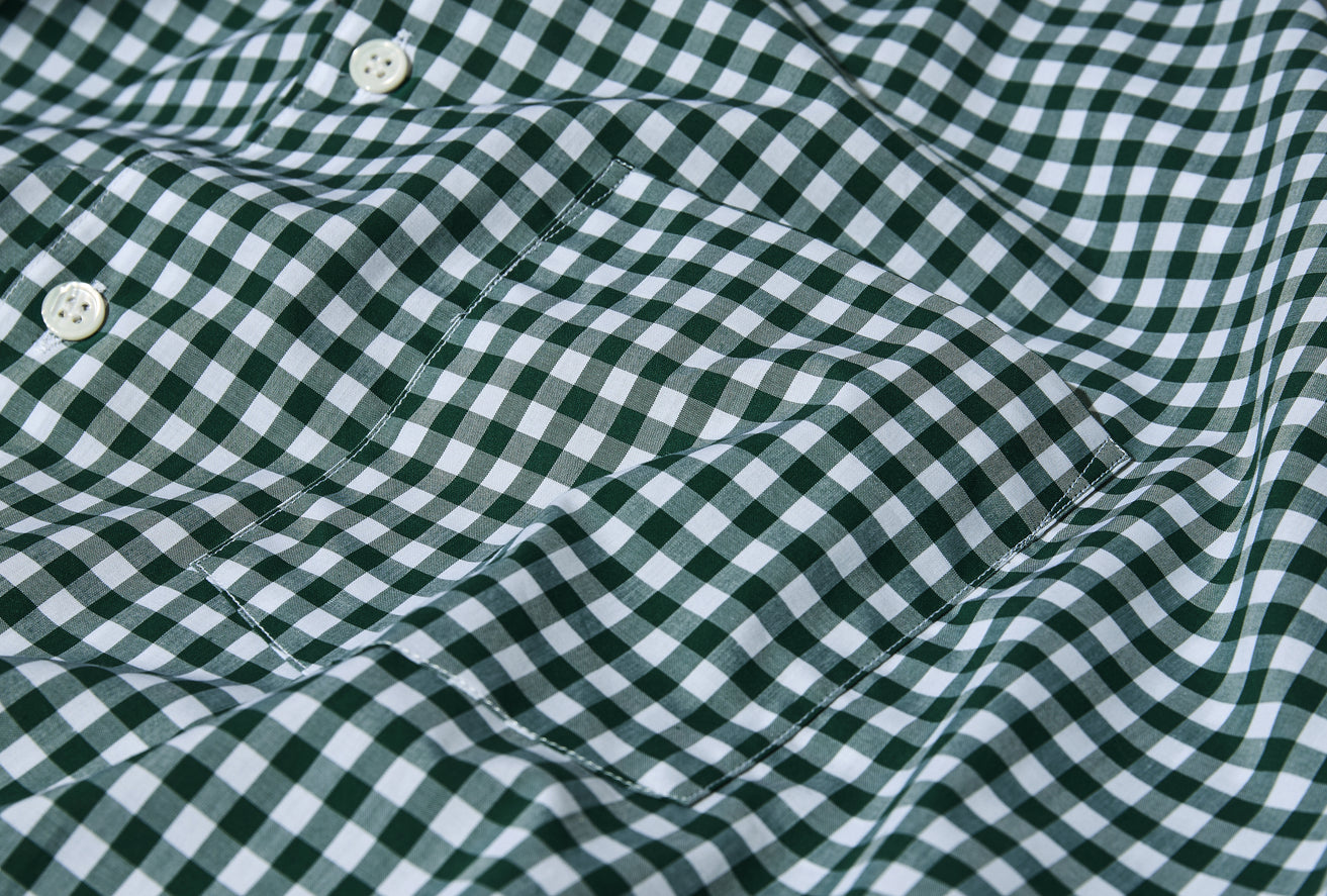 FOREVER - YARN DYED COTTON GINGHAM - GREEN / WIDE CLASSIC FZ-B010-PER Green