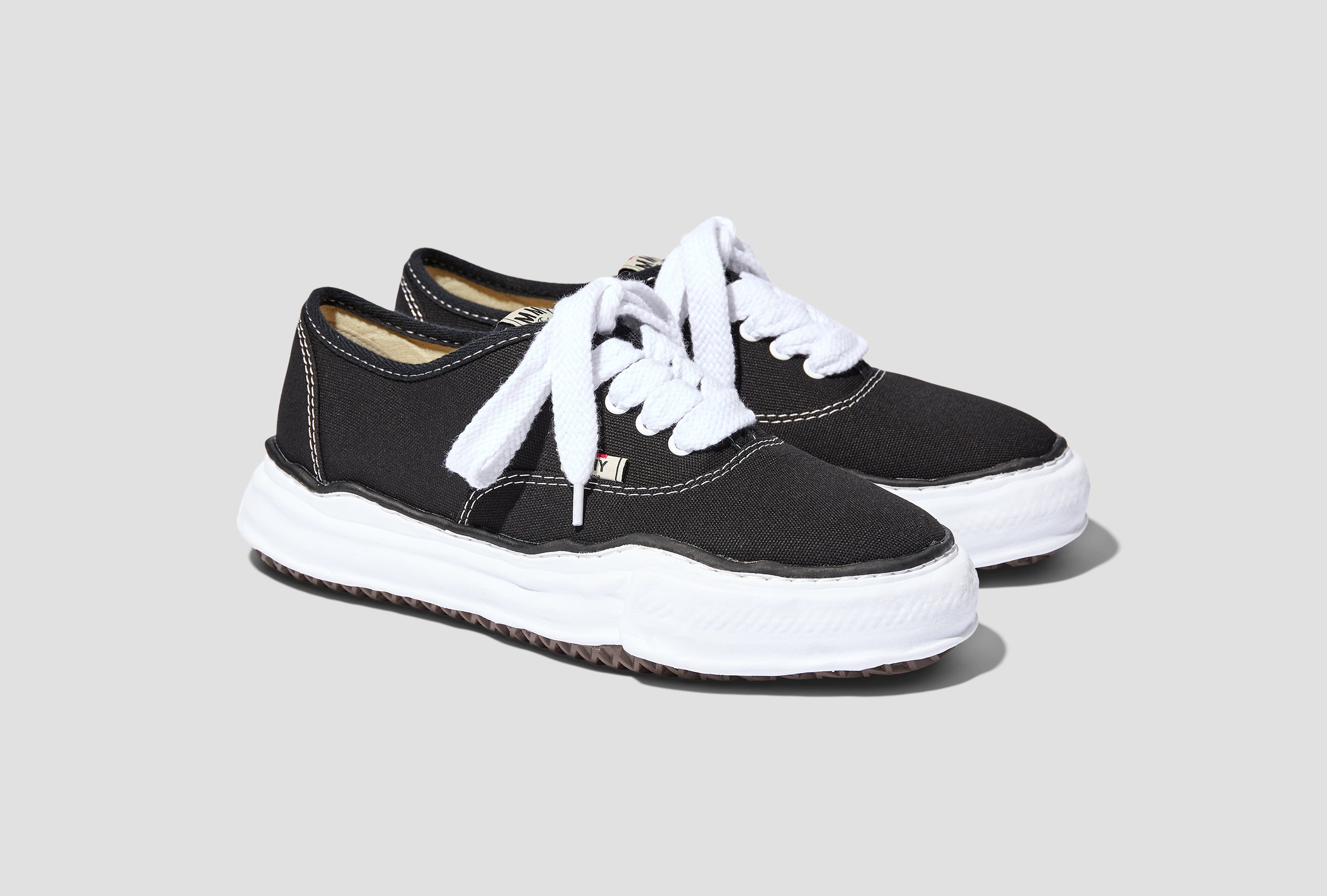 BAKER - ORIGINAL SOLE CANVAS LOW-TOP SNEAKERS A02FW704 Black