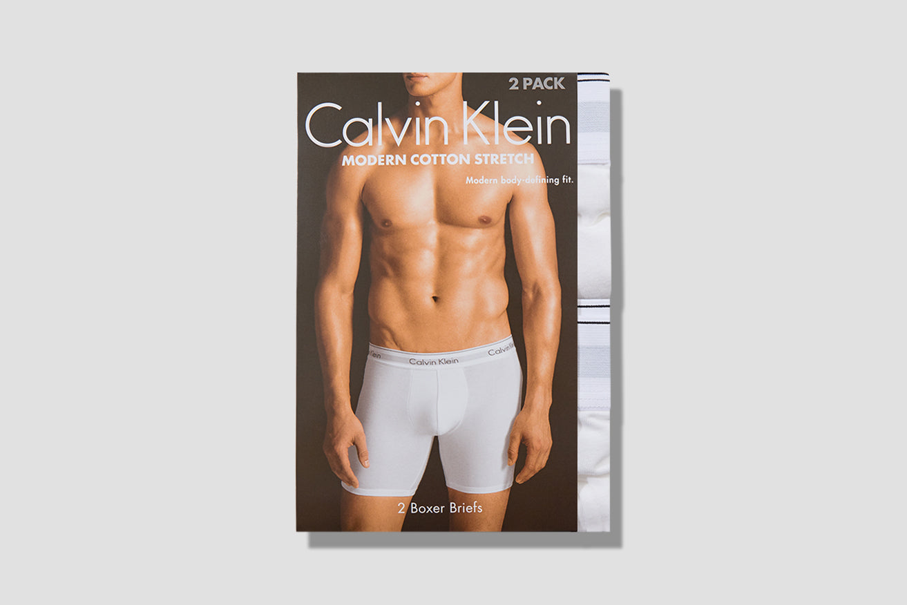 2 PACK BOXER BRIEF NB1087A White