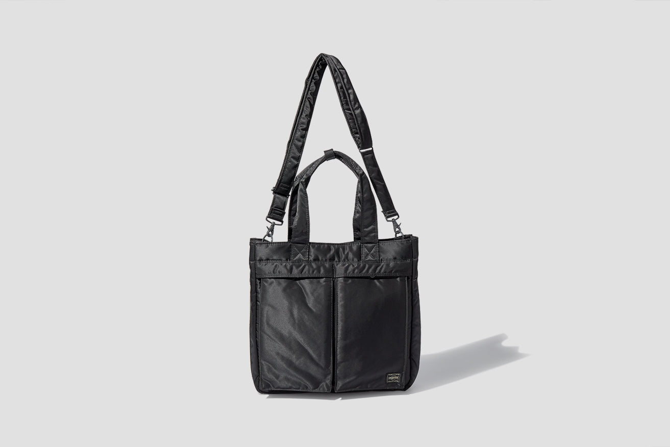 新商品PORTER/622-66673/TANKER/2way/TOTE BAG/ポーター/タンカー/トートバッグ/ショルダーバッグ/ナイロン/メンズ/シルバーグレー ブリーフケース、書類かばん