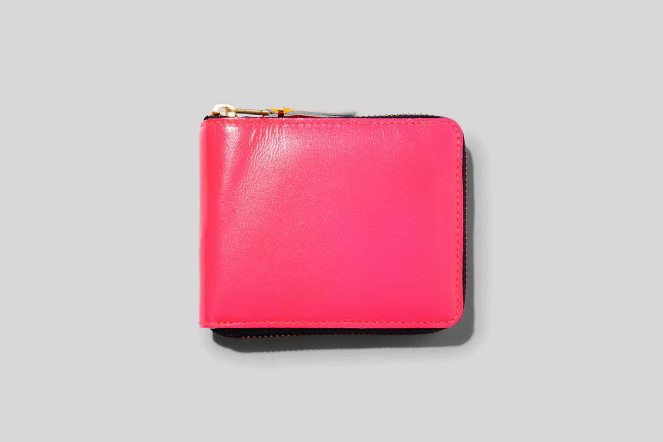 Comme des garcons wallet black cheap pink