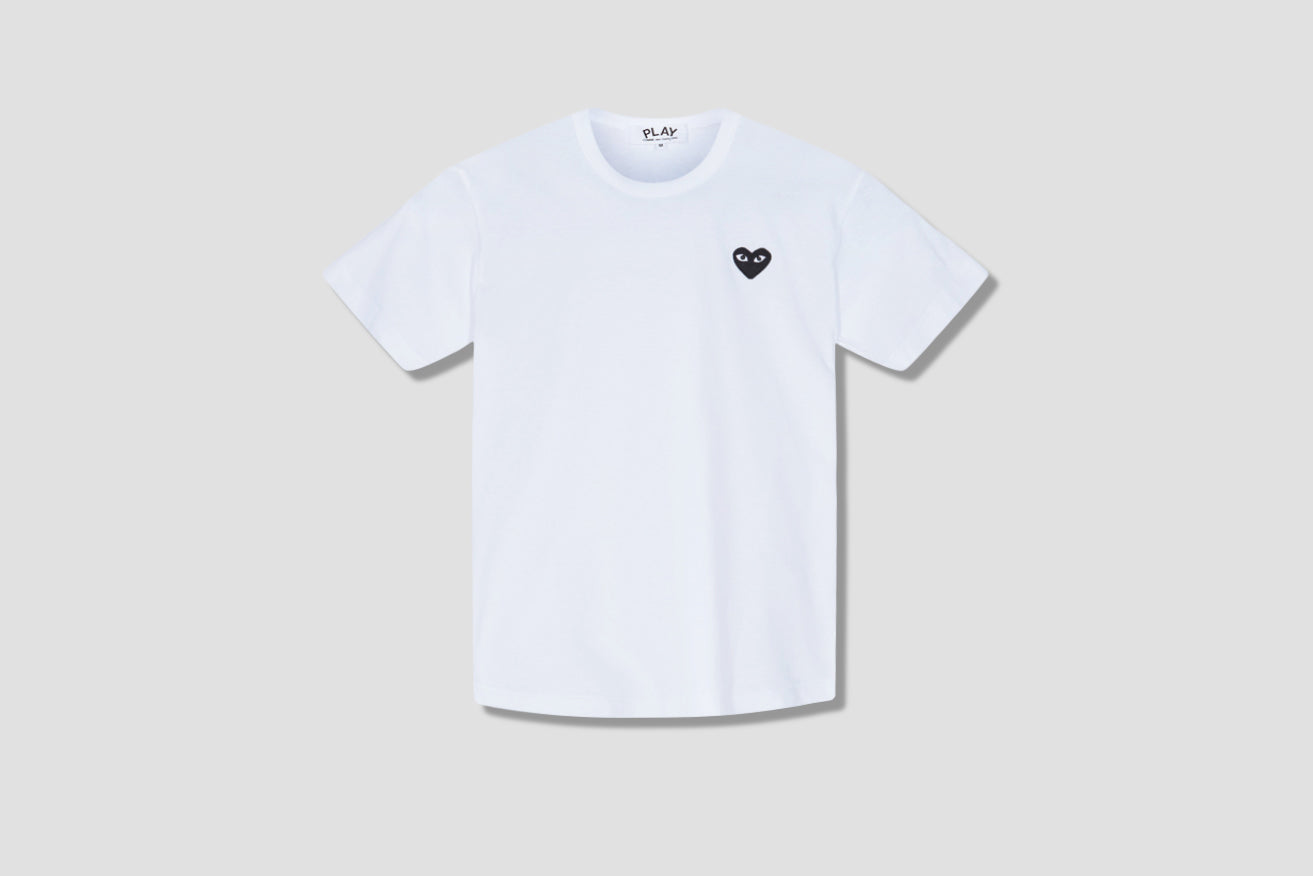 Comme de garcon white t outlet shirt