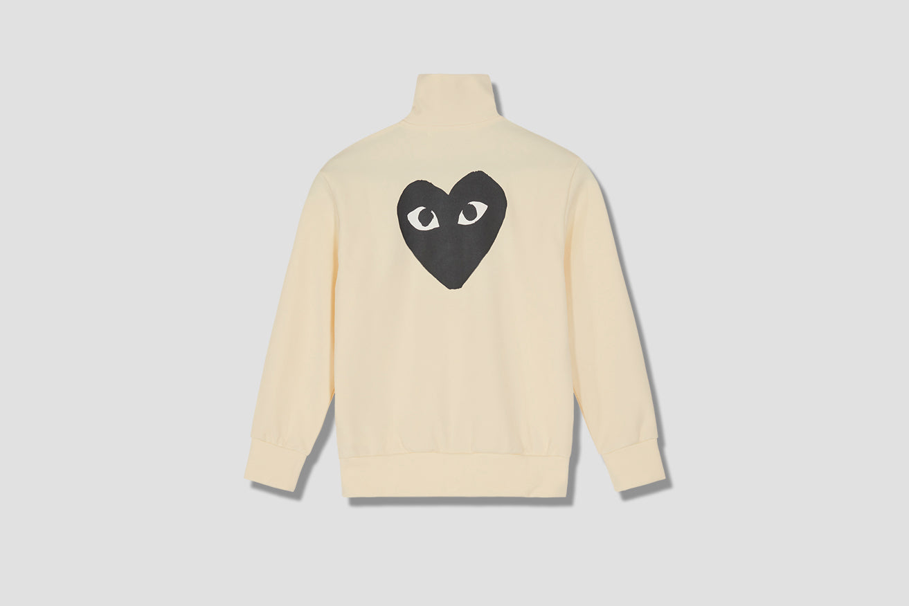 PLAY COMME DES GARÇONS MENS SWEATSHIRT BIG HEART P1T256 Off white