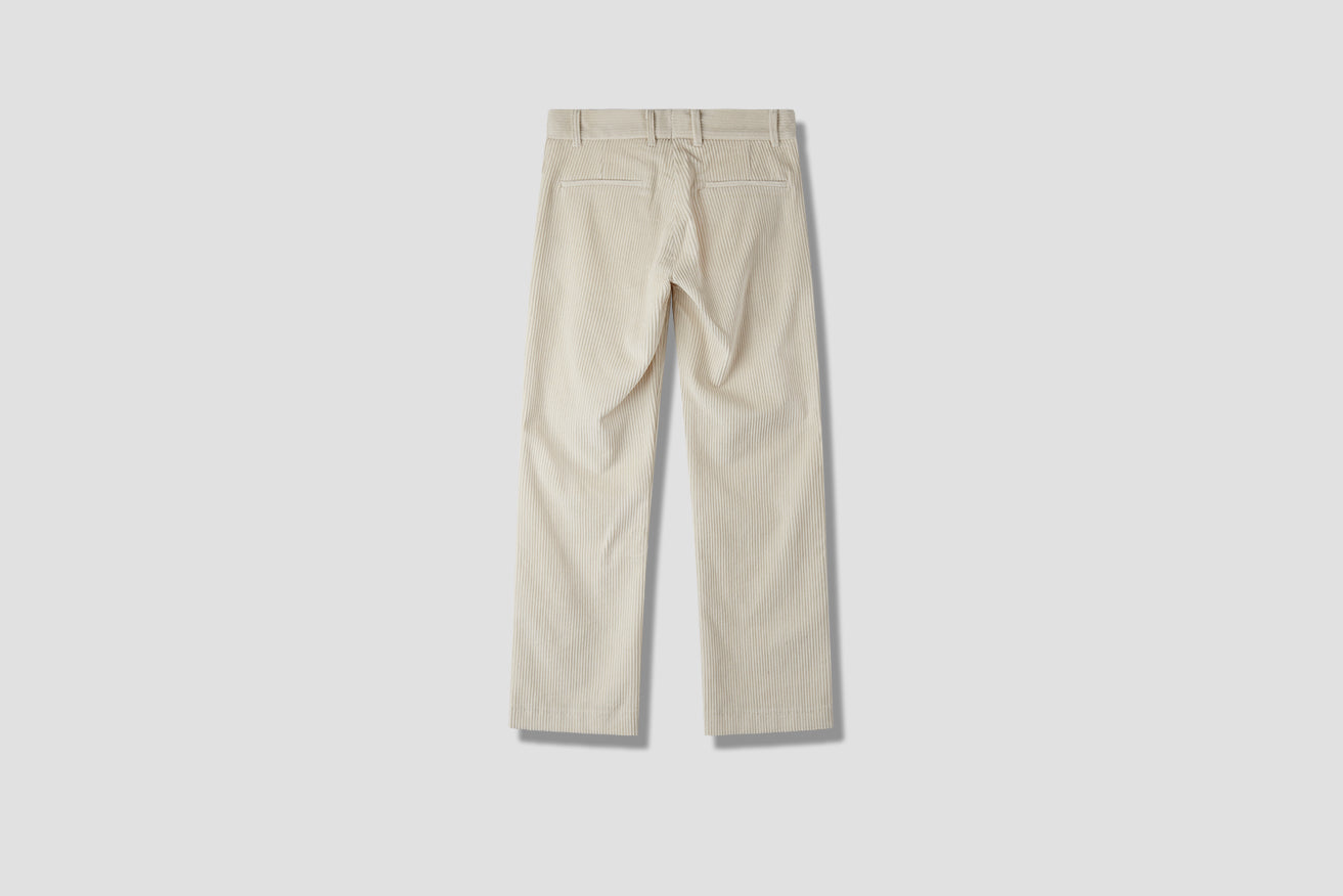 MIKE CORD TROUSERS Off white