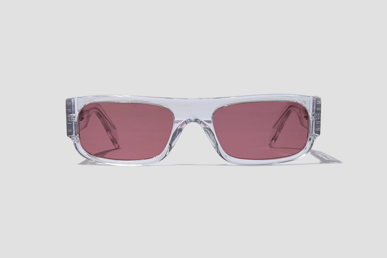 SUPER BY RETROSUPERFUTURE SUNGLASSES HDR SMILE CRYSTAL BORDEAUX