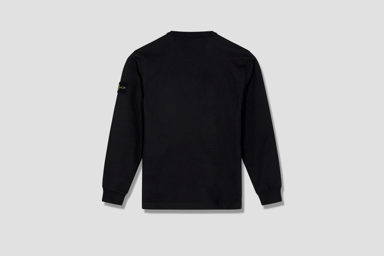 STONE ISLAND SWEATSHIRT HEAVY COTTON JERSEY 721564450 Black HARRES