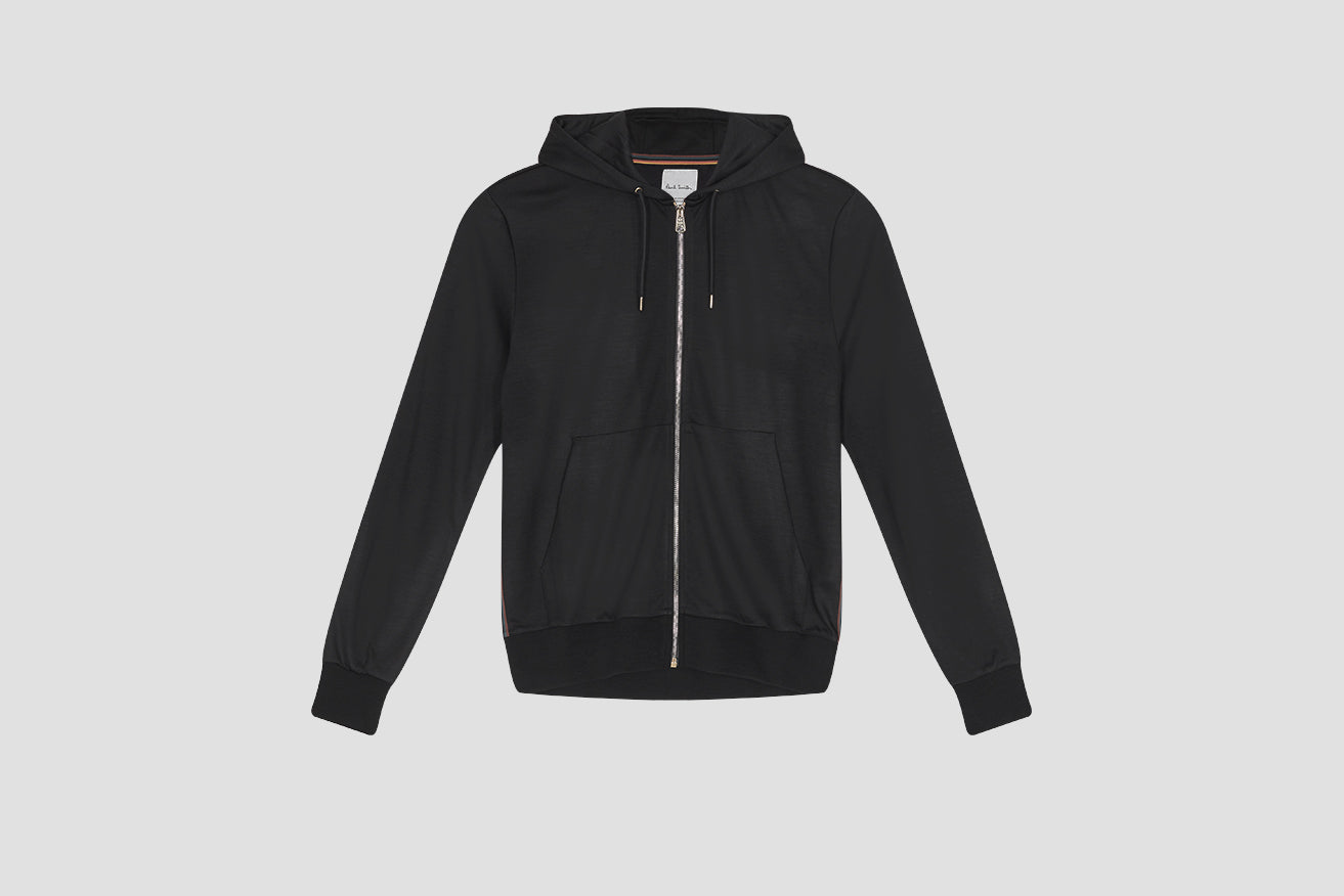 GENTS ZIP THROUGH TAPED SEAMS HOODY M1R-300S-D00035 Black