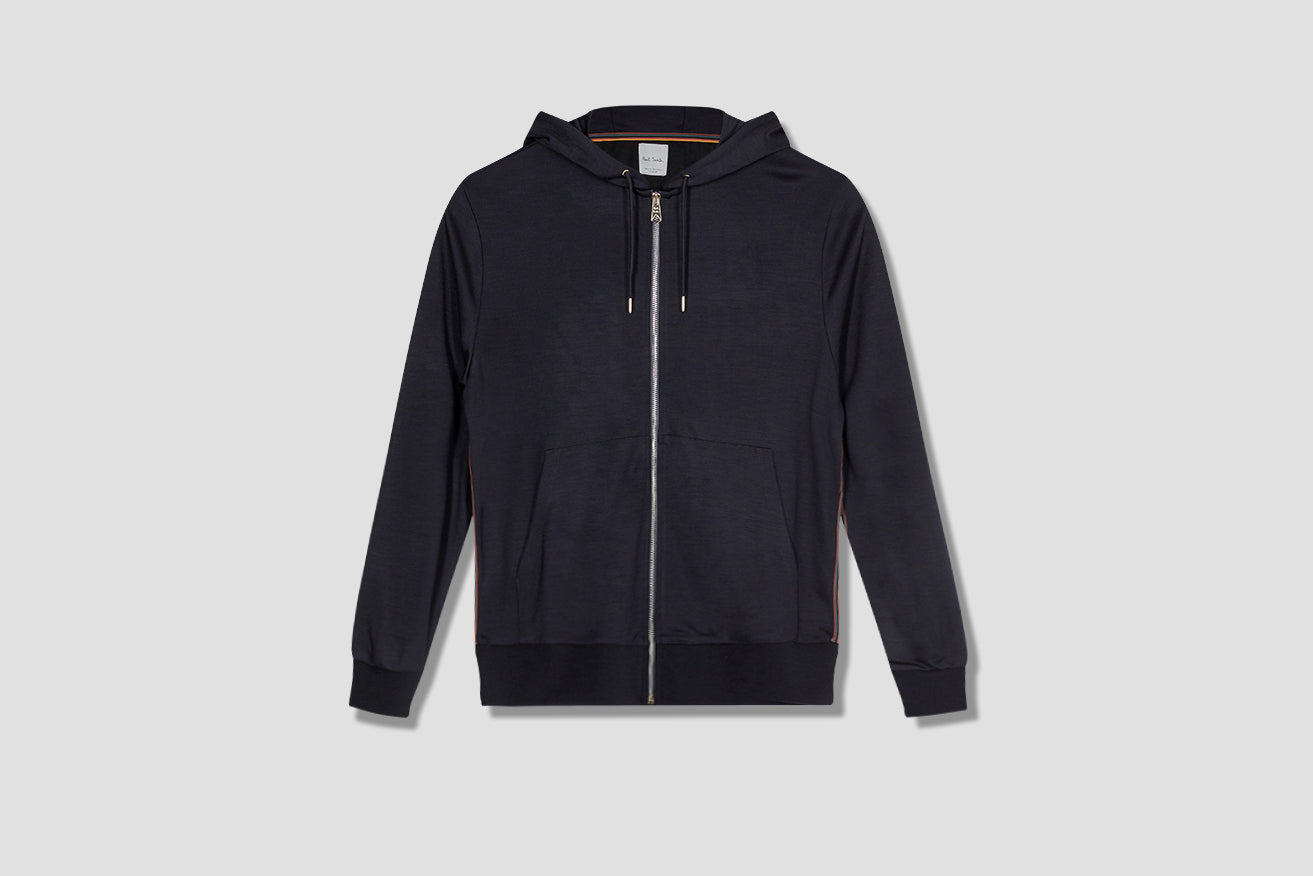 GENTS ZIP THROUGH TAPED SEAMS HOODY M1R-300S-D00035 Navy