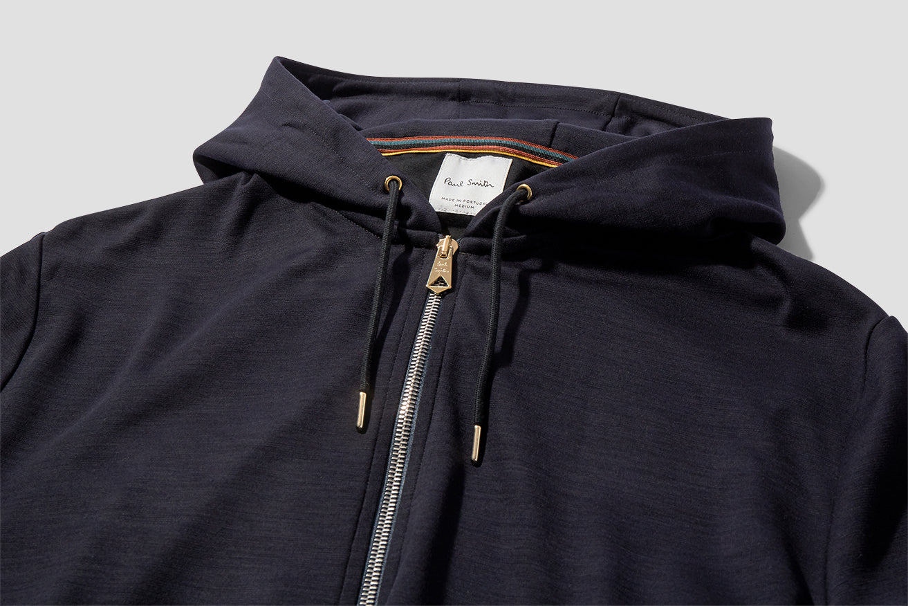 GENTS ZIP THROUGH TAPED SEAMS HOODY M1R-300S-D00035 Navy