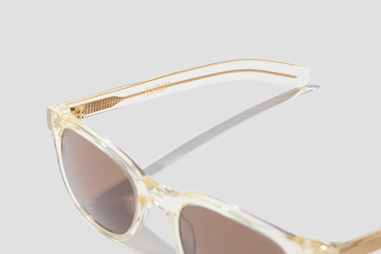 LOGIC - CRYSTAL YELLOW / SOLID DARK BROWN LENSES 002 995 Transparent