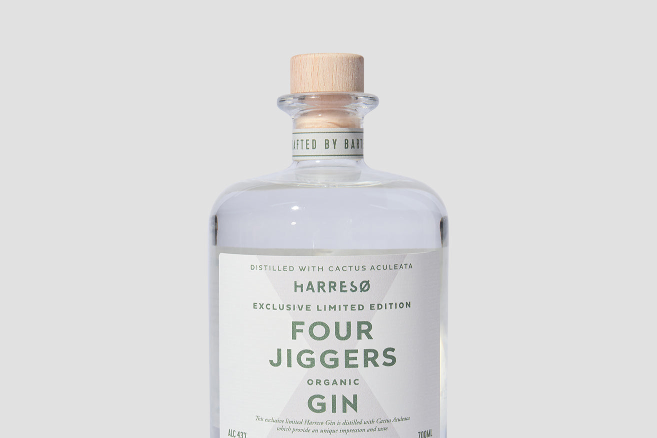 FOUR JIGGERS X HARRESØ ORGANIC GIN 43% 700 ML.