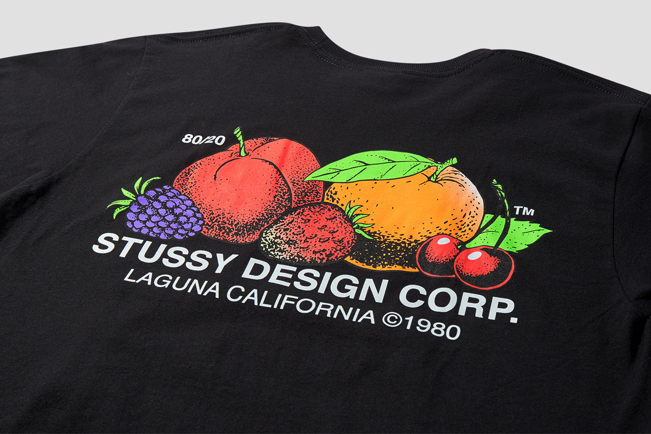 STÜSSY T-SHIRT FRESH FRUIT TEE 1904542 Black – HARRESØ