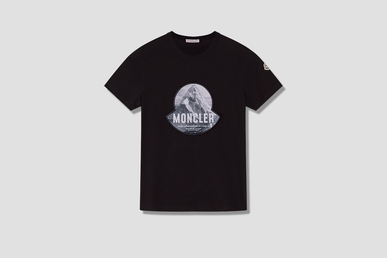 Moncler mountain clearance logo t shirt