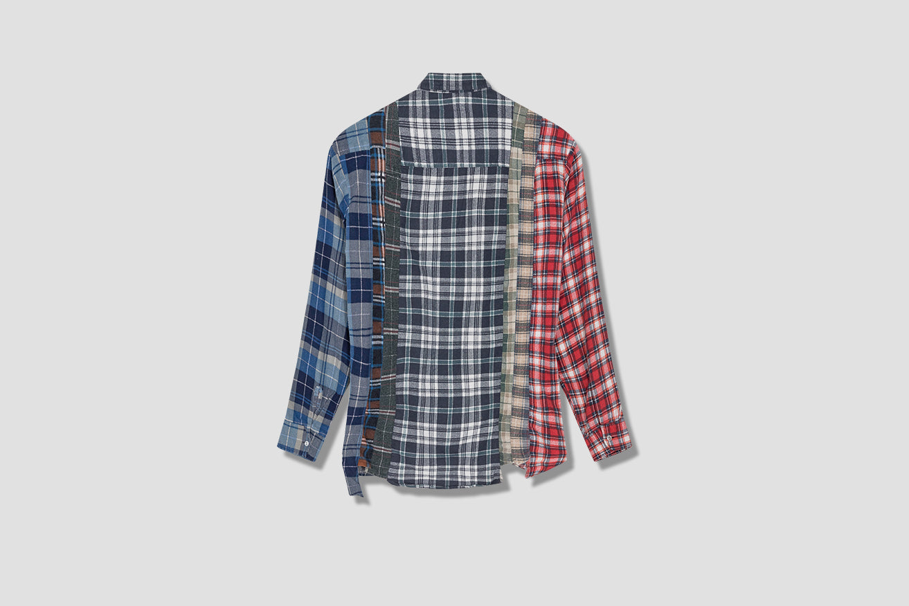 NEEDLES SHIRT REBUILD BY NEEDLES FLANNEL SHIRT - 7 CUTS SHIR HM300