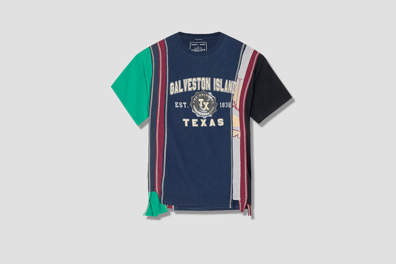 REBUILD BY NEEDLES 7 CUTS S/S TEE - COLLEGE HM314 Navy
