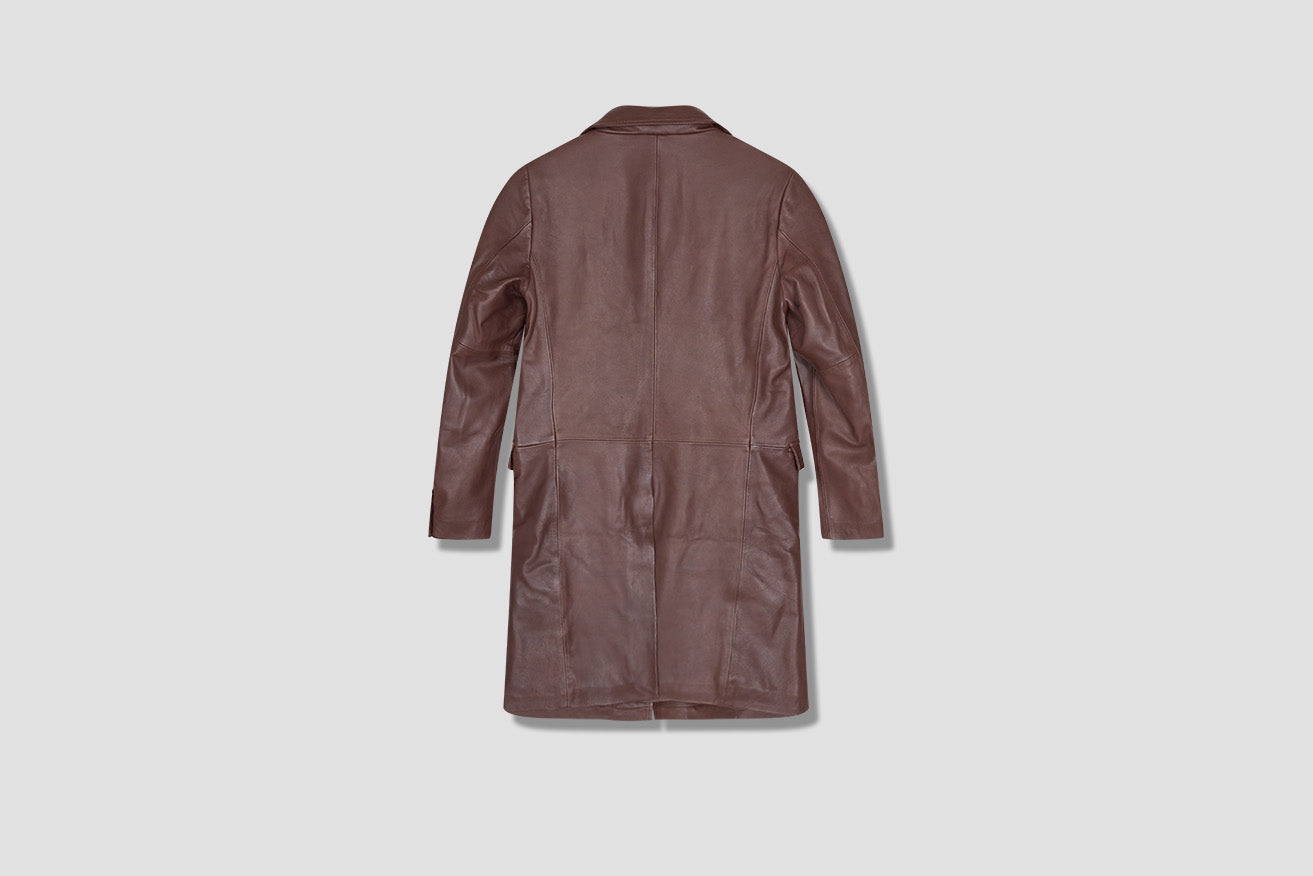 WINTER COAT LEATHER 6002 Brown
