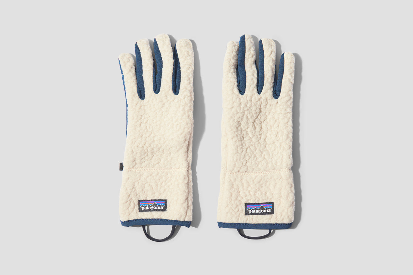 RETRO PILE GLOVES 34585 Off white