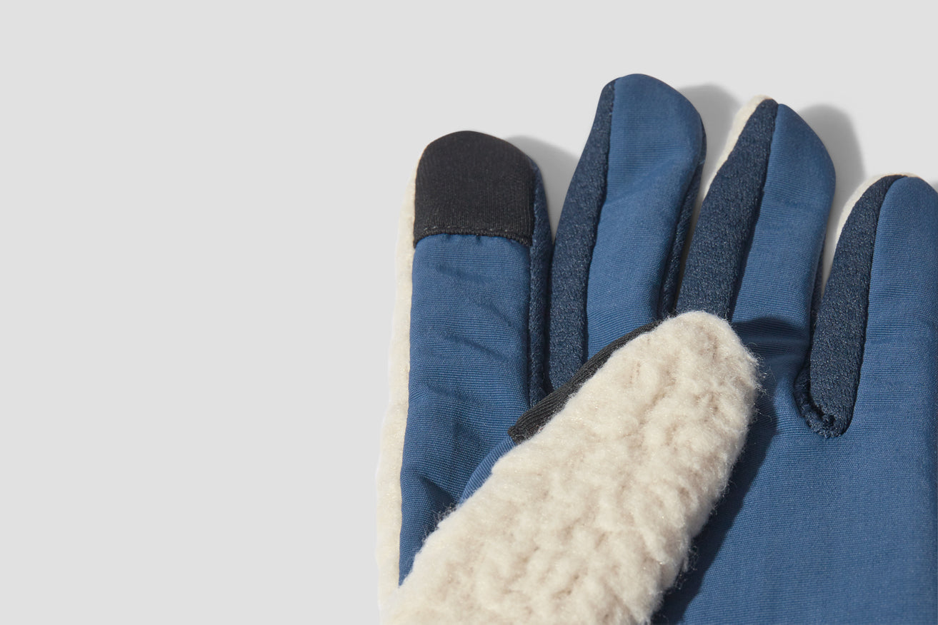 RETRO PILE GLOVES 34585 Off white