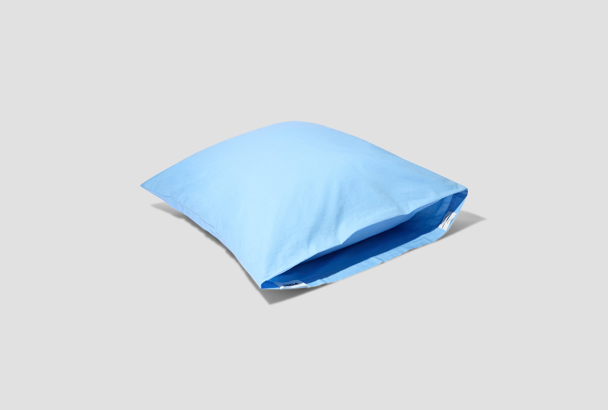 PILLOW CASE - ORGANIC COTTON PERCALE 60x63 Blue