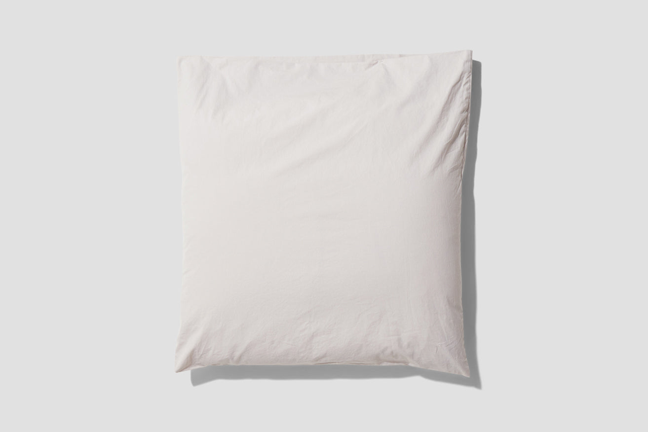PILLOW CASE - ORGANIC COTTON PERCALE 60x63 Light grey