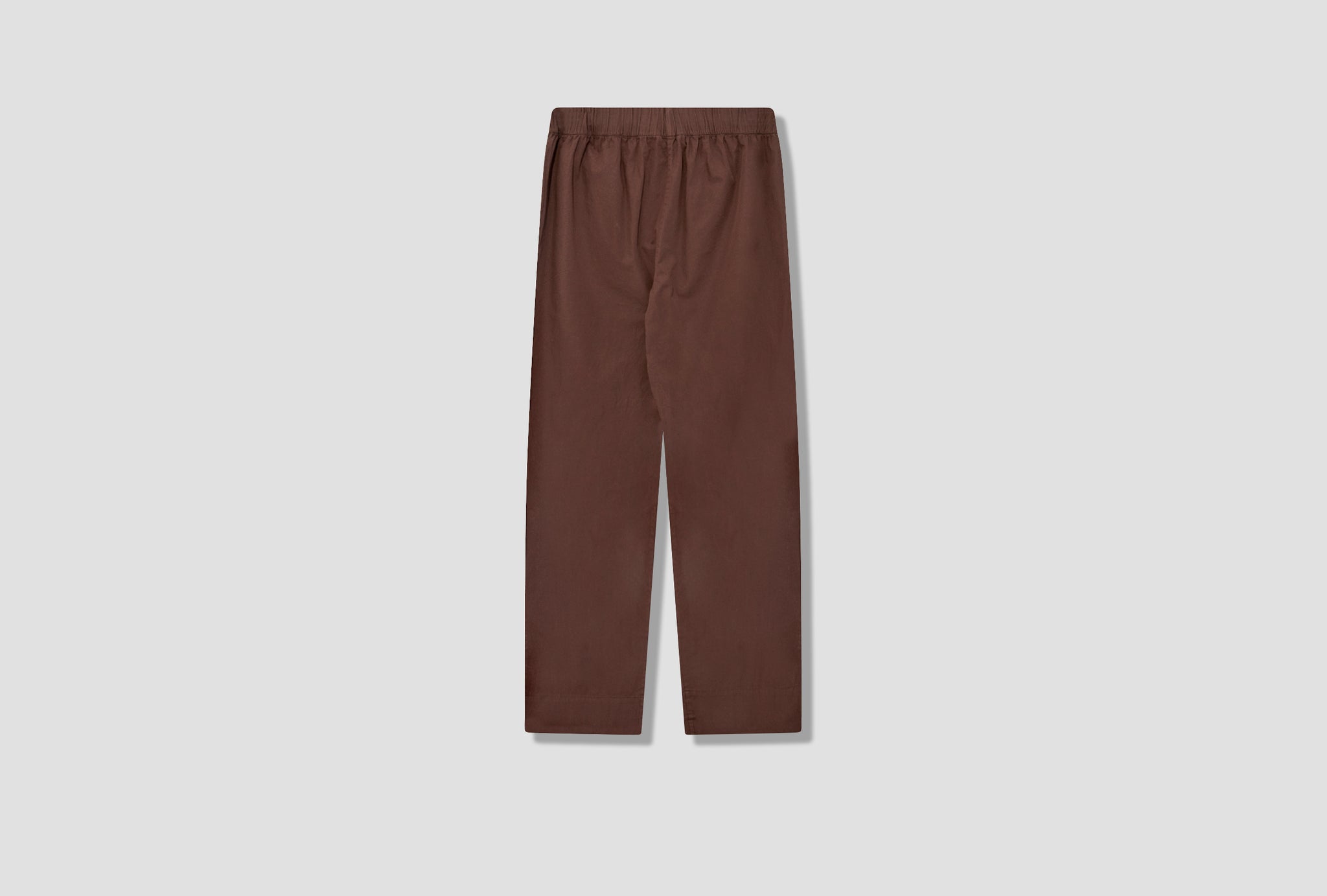 UNISEX SLEEPWEAR PANTS – POPLIN Dark brown