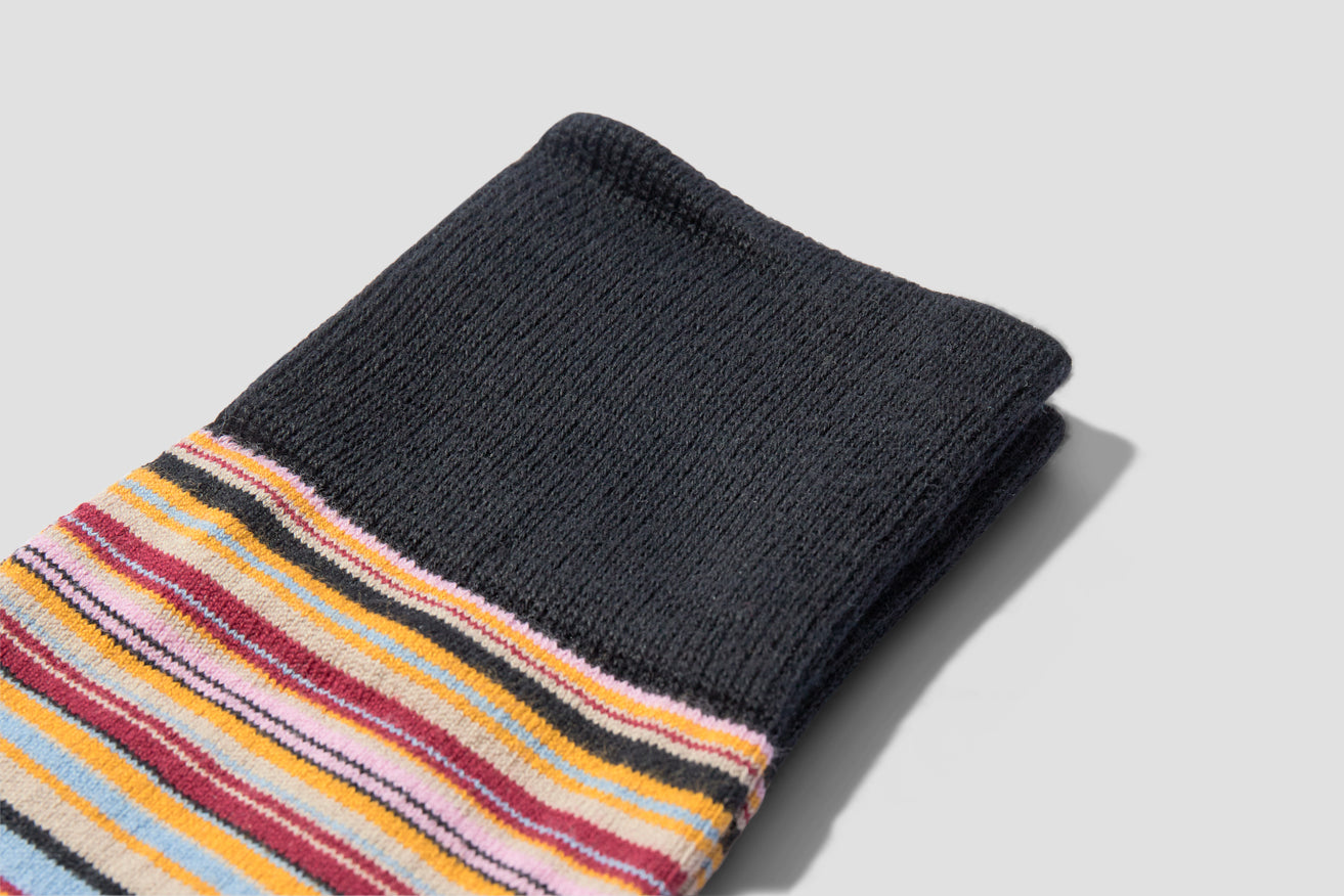 MEN'S NARROW SIGNATURE STRIPE SOCKS M1A-380A-AMSTRP Multi