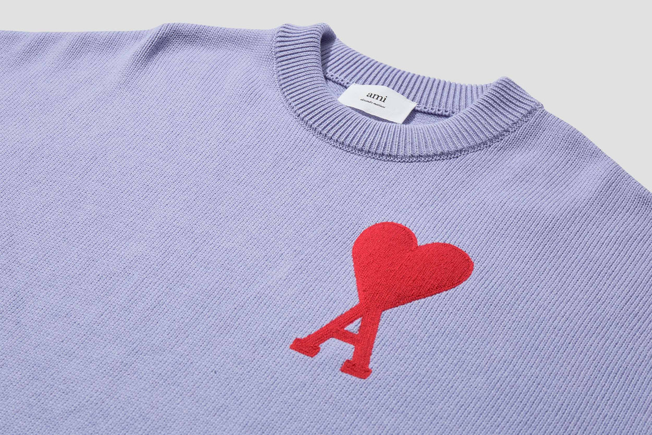 OVERSIZE AMI DE COEUR SWEATER E21HK009.016 Purple