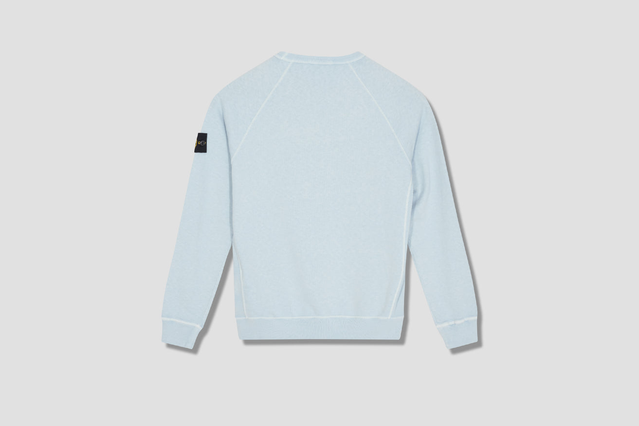 MALFILE' FLEECE, GARMENT DYED 'OLD' EFFECT 741566060 Light blue